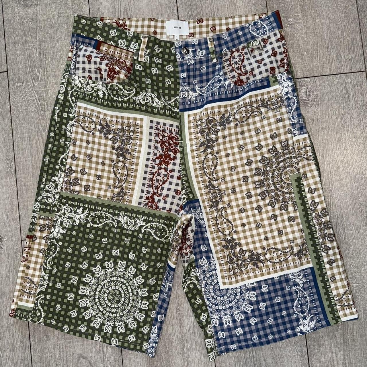 Rhude Rhude Bandana Traxedo Shorts Size US 34 / EU 50 - 1 Thumbnail