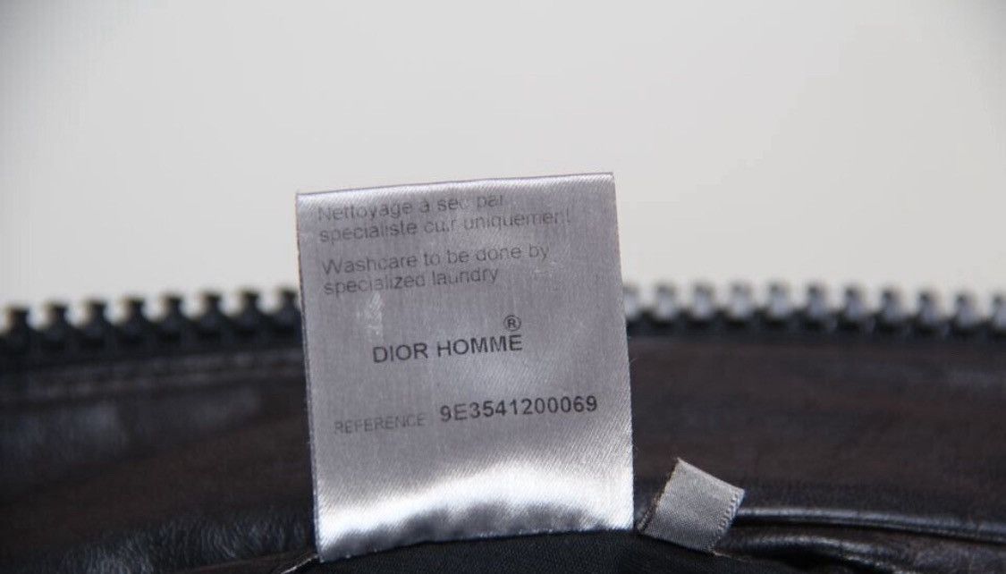 Dior Dior Homme 2009 Leather Zip Up Pocket Detail Jacket Biker Size US L / EU 52-54 / 3 - 7 Thumbnail
