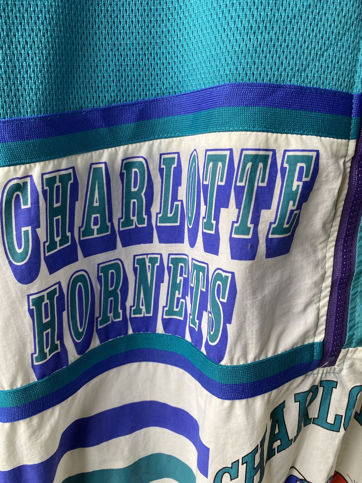 Vintage Vintage 90’s NBA Charlotte Hornets Team Hoodie Jacket Size US L / EU 52-54 / 3 - 5 Thumbnail