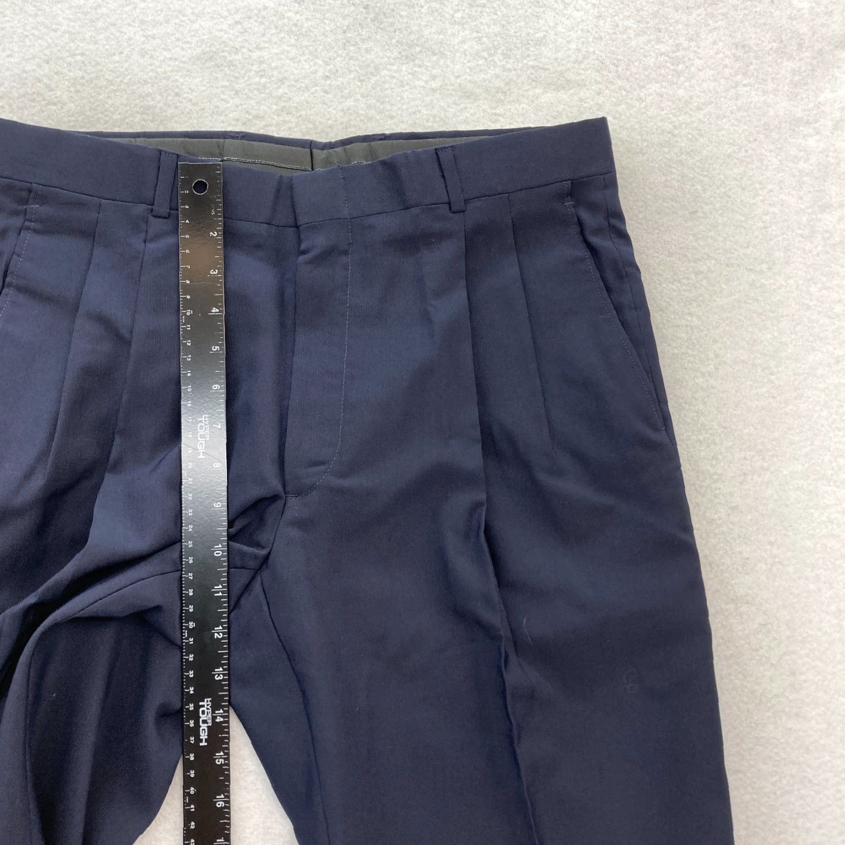 Vintage Vintage Fashionaire McDonalds Work Pants Mens 34 Reg Navy Blue Wool Blend 1989 Size US 34 / EU 50 - 7 Thumbnail