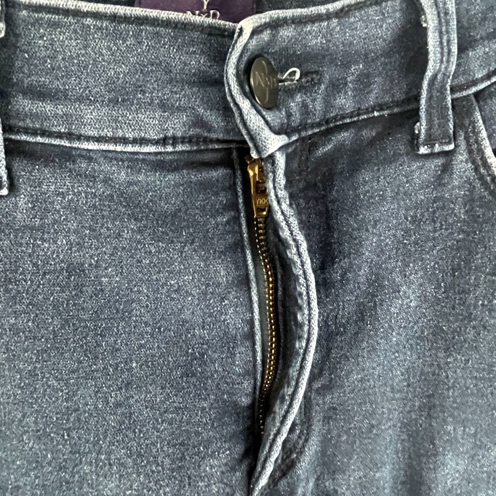 NYDJ NYDJ Blue Denim Embellished Straight Leg Jeans Womens Size 8 Casual Modern City USA Stretch Regular 5-Pocket Blue Denim Try-ons Size 30" / US 8 / IT 44 - 5 Thumbnail