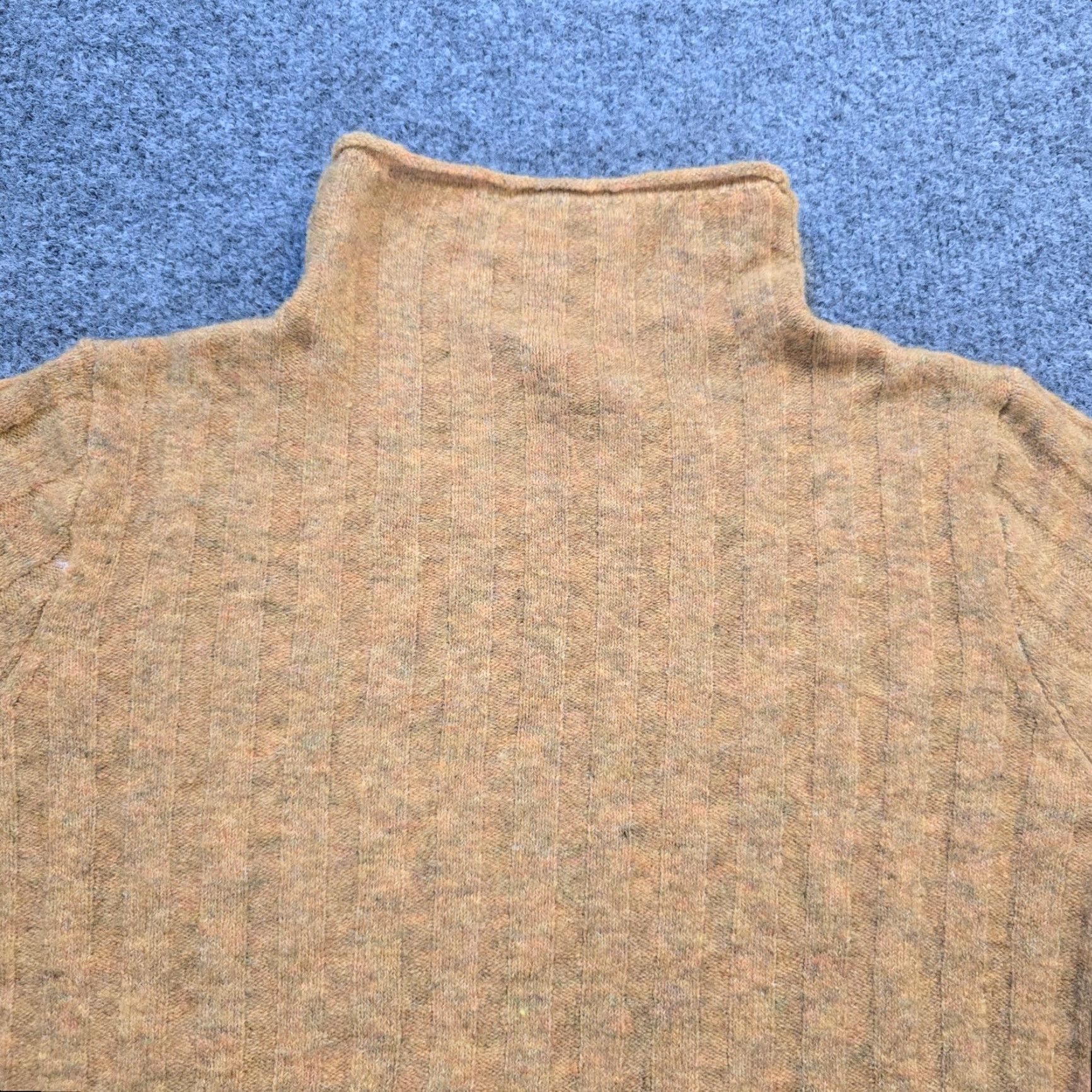 Madewell Madewell Sweater Womens Medium Brown Orange Merino Wool Alpaca Ribbed Knit Pullover Size M / US 6-8 / IT 42-44 - 2 Thumbnail