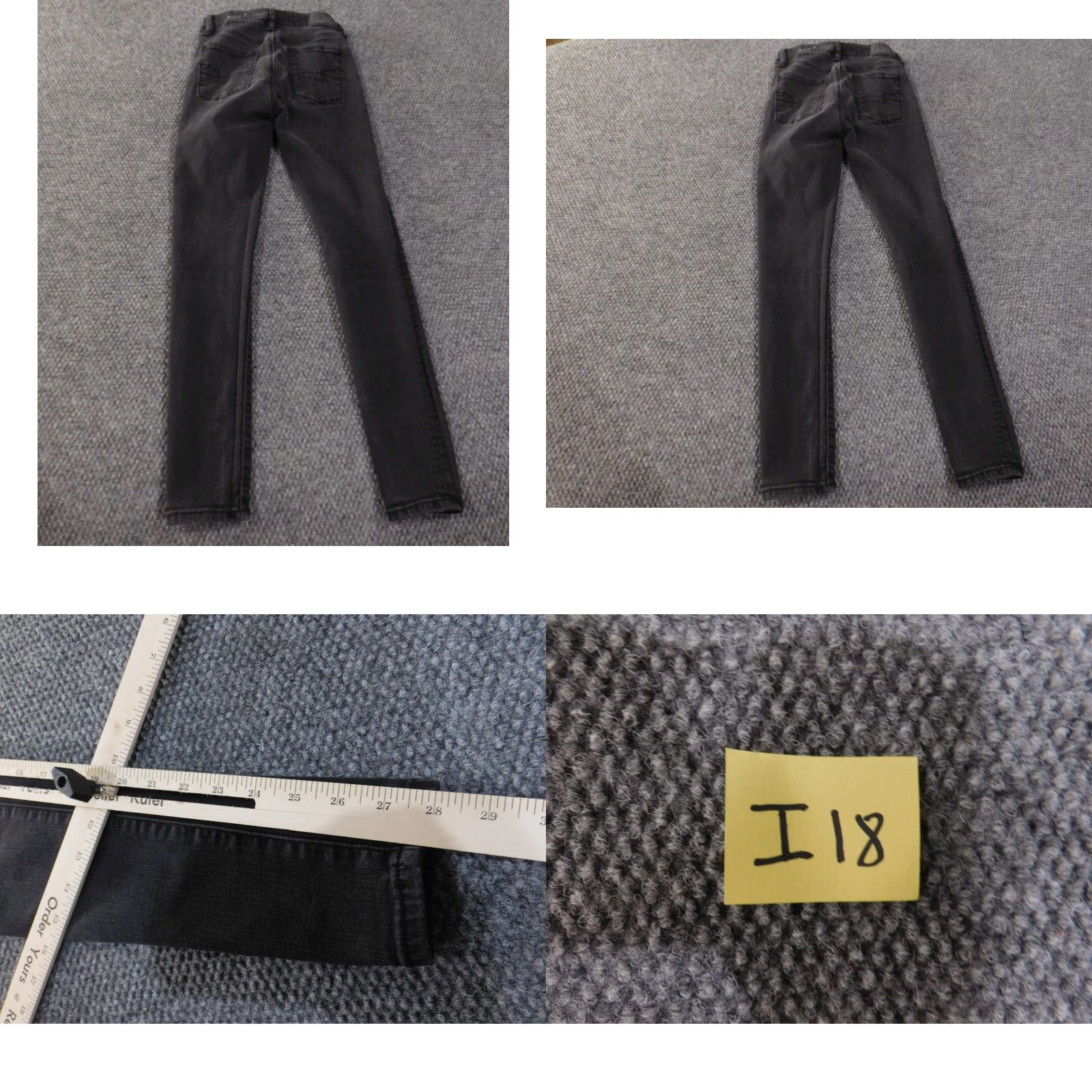 American Eagle Outfitters American Eagle Outfitters Jeans Womens Size 0 Black High Rise Jegging Denim Stretch Size 40" / US 18 - 8 Thumbnail