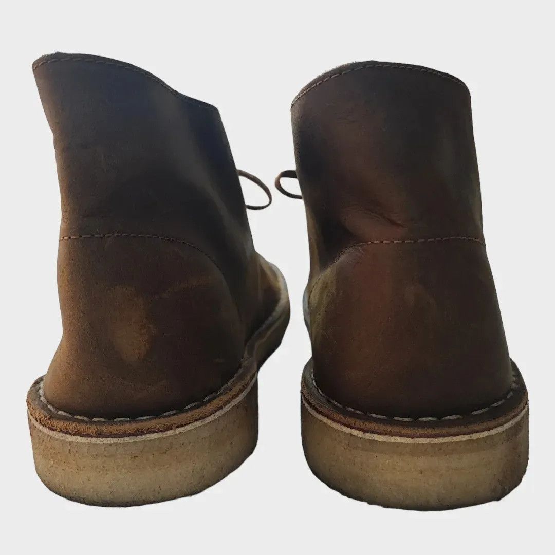 Clarks Clarks Desert Boots Brown Leather Classic-FASHIONELLA Size US 11 / EU 44 - 9 Thumbnail