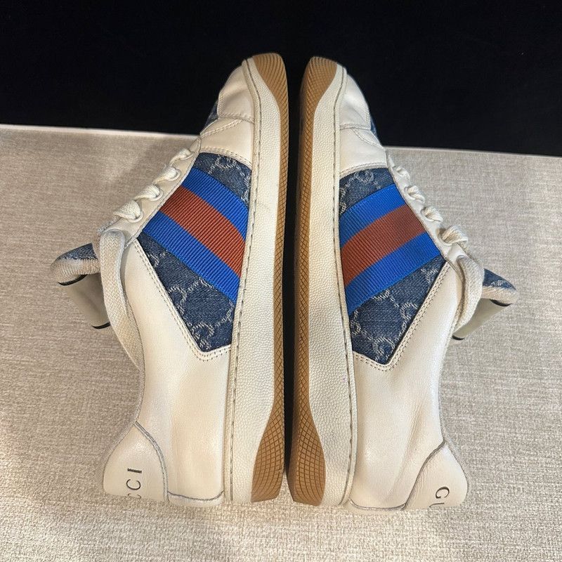 Gucci Gucci Screener Denim Fashion Sneakers for Men - Size US 7.5 / EU 40-41 - 4 Thumbnail