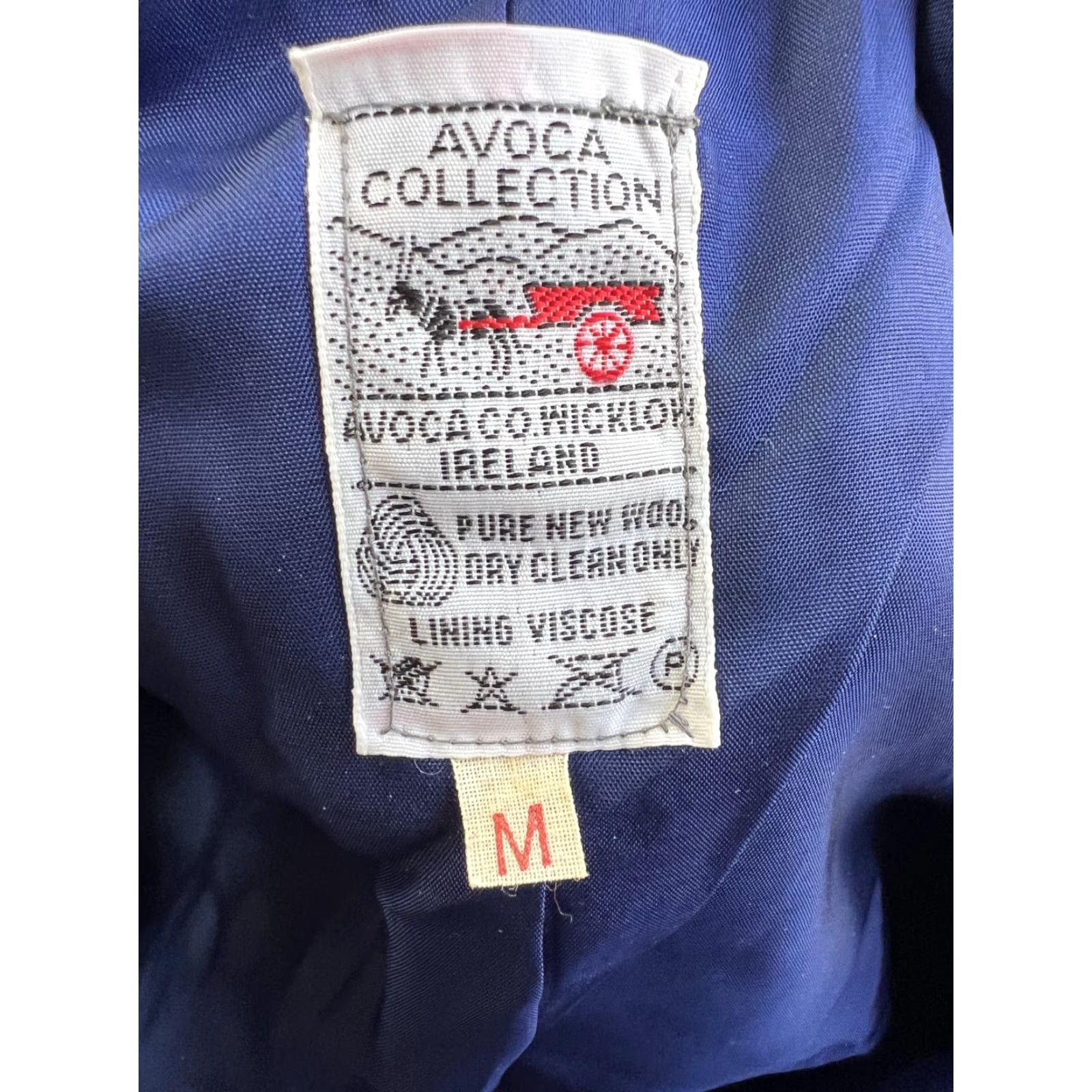 Vintage VINTAGE Avoca Ireland Jacket Women's Medium Blue Pure Wool Coat Jacket Size M / US 6-8 / IT 42-44 - 6 Thumbnail