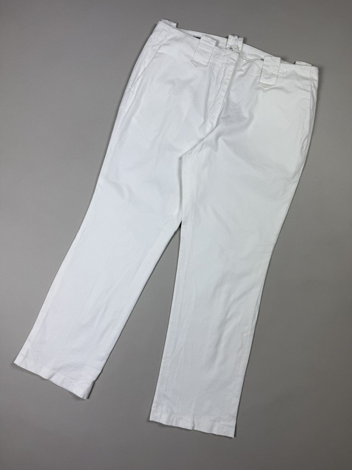 Jil Sander × Vintage Jil Sander Vintage Cropped Cotton Chino Pants Trousers Size 34" / US 12 / IT 48 - 4 Thumbnail