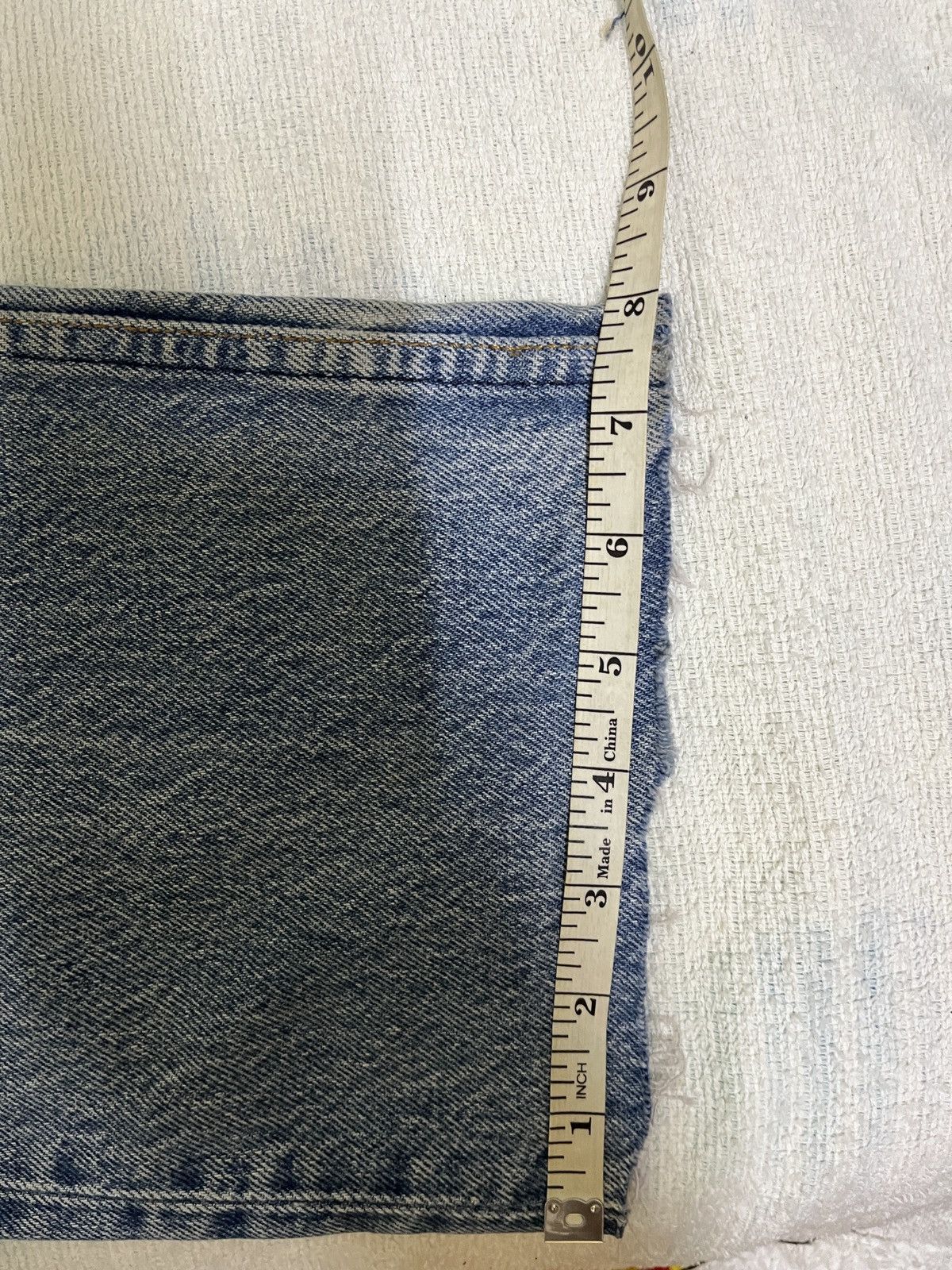 Levi's Vintage 80s Levis 501 Distressed Repaired Boro Size US 32 / EU 48 - 24 Thumbnail