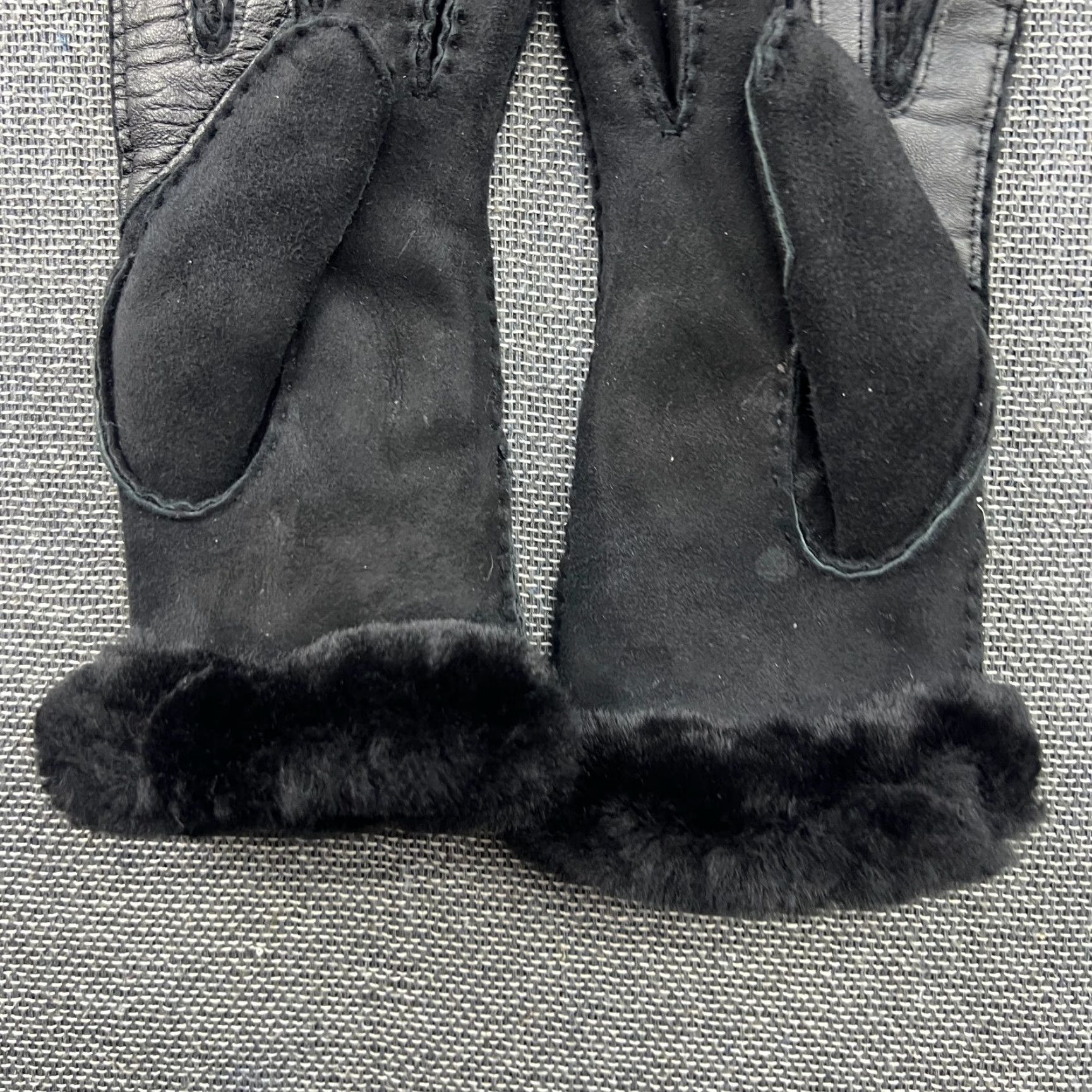 Ugg UGG Womens Gloves Small Suede Leather Shearing Sheepskin Size ONE SIZE - 7 Thumbnail