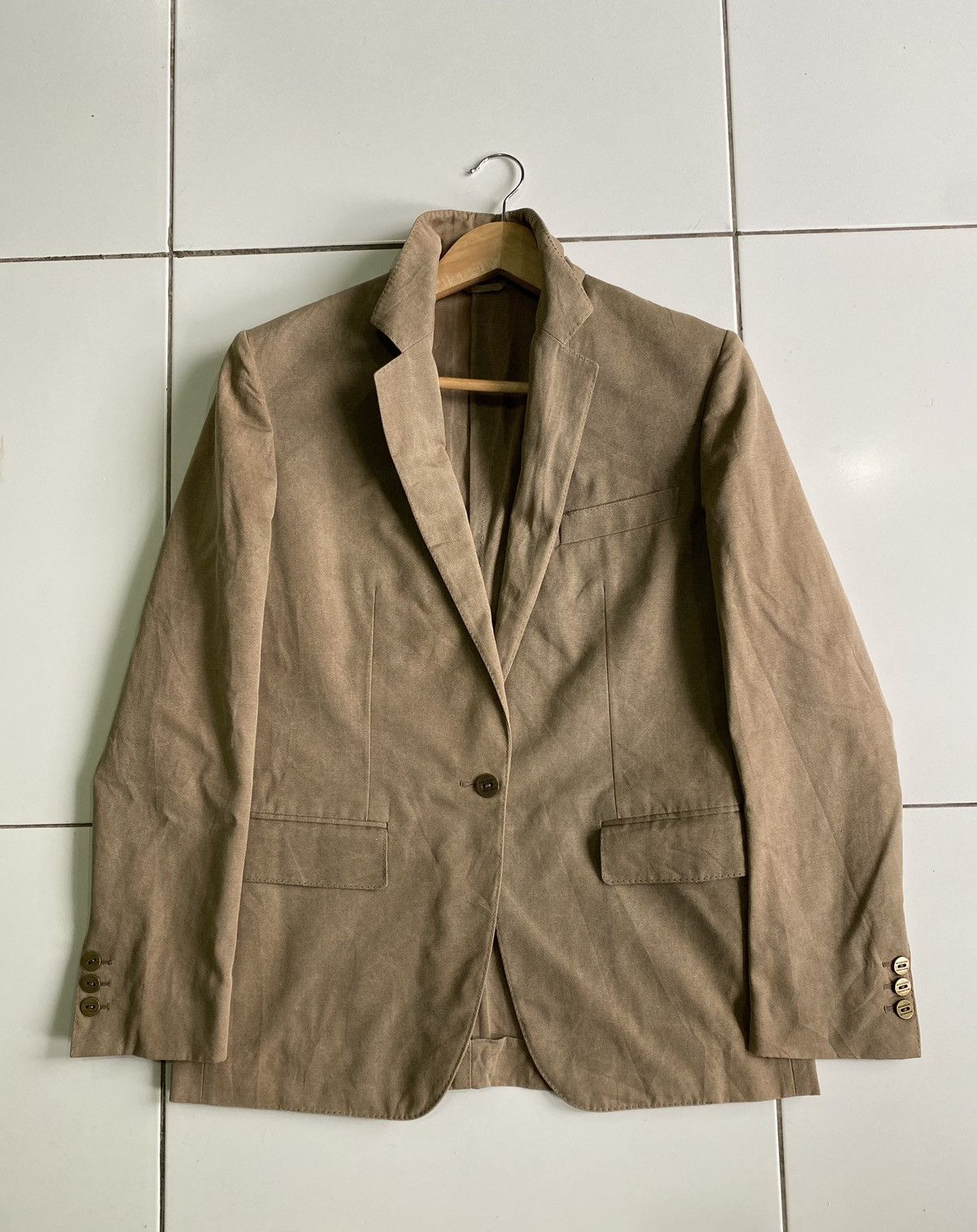 Burberry Vintage 80s Burberry Coat cotton Made in itali Size M / US 6-8 / IT 42-44 - 1 Thumbnail