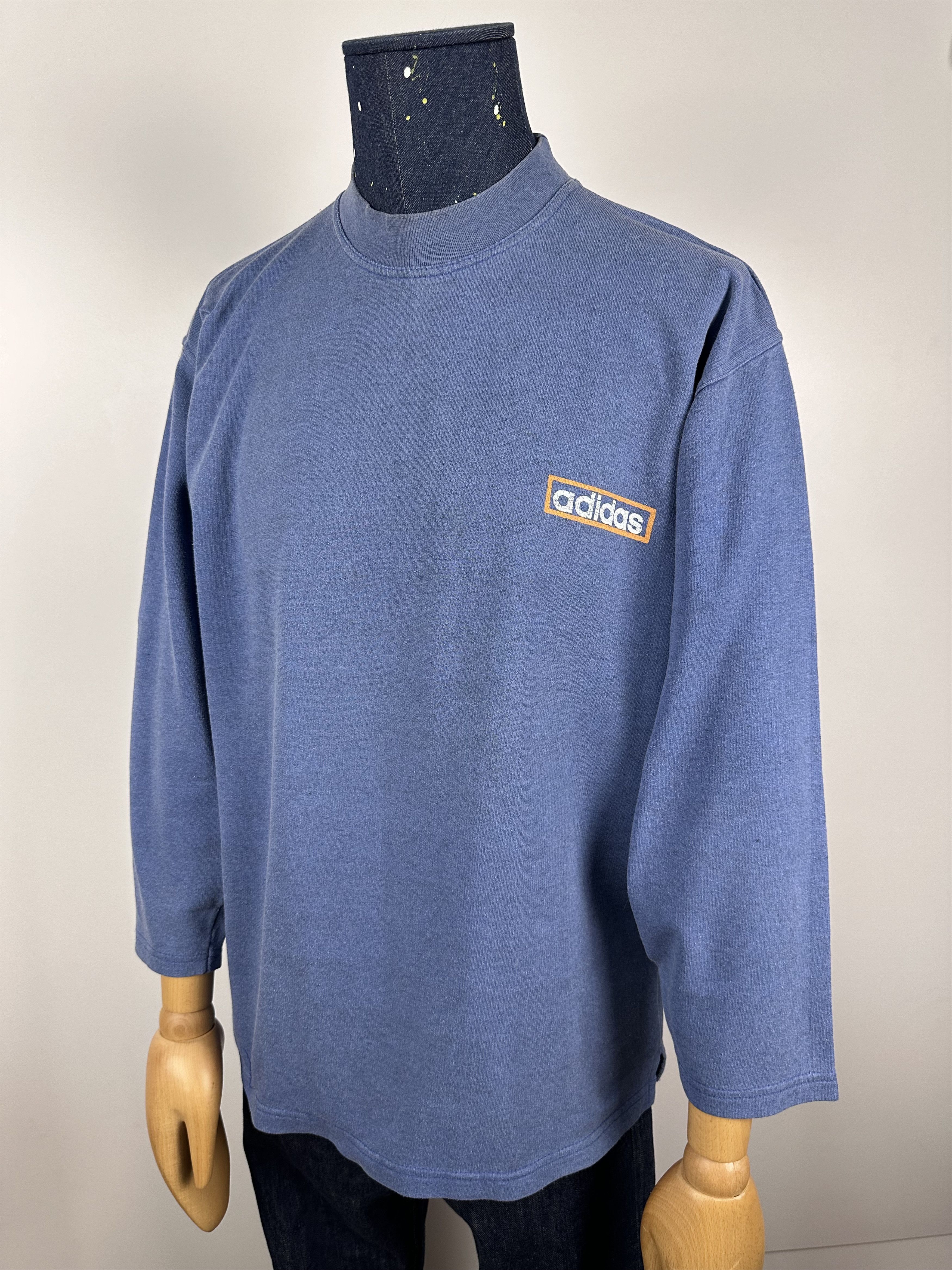Adidas × Vintage Adidas Originals Sweatshirt Vintage 90s Blue Mens size S Size US S / EU 44-46 / 1 - 3 Thumbnail