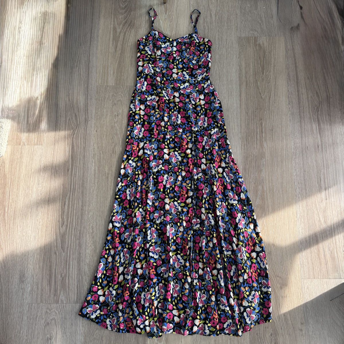 Anthropologie Yumi Kim Starla Floral Maxi Dress Size XS / US 0-2 / IT 36-38 - 2 Thumbnail