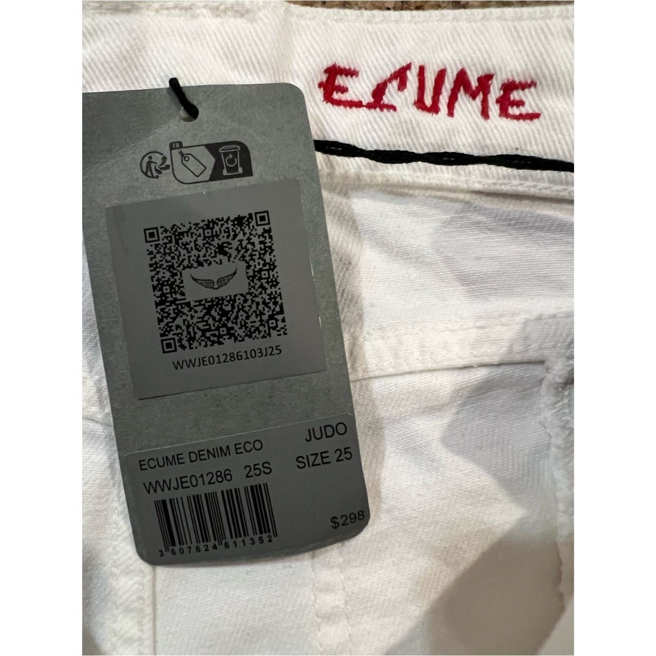 Zadig & Voltaire Zadig & Voltaire Ecume White Bootcut Jeans NWT Size 25 Size 25" / US 0 / IT 36 - 6 Thumbnail