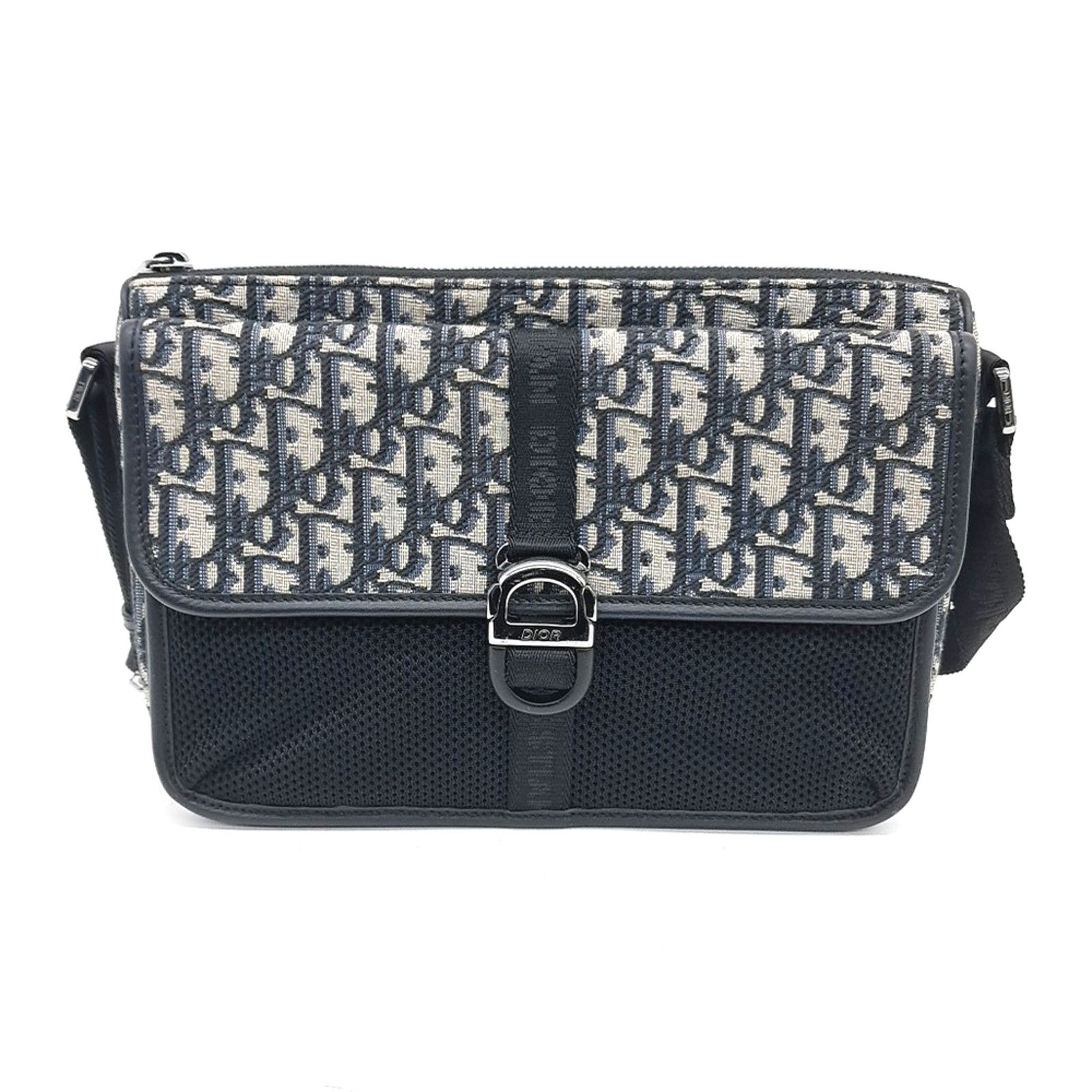 Dior Homme Oblique 8 Messenger Bag (10024554) in Blue, Men's