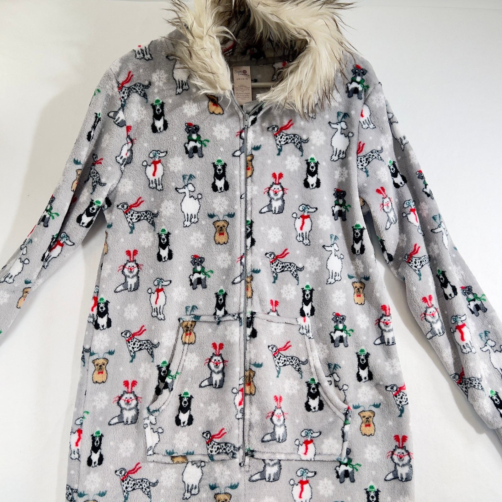 Other Secret Treasures Body Suit Pajamas Woman's L (12-14) 1/2 Zip Size L / US 10 / IT 46 - 6 Thumbnail