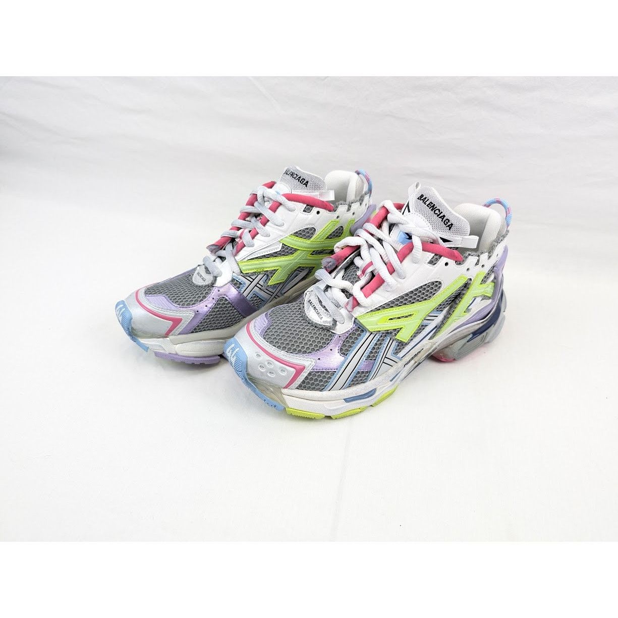 Balenciaga o1rshd1 Fluo Upper/ Mesh Runners in Multicolor Size US 11 / EU 44 - 15 Thumbnail