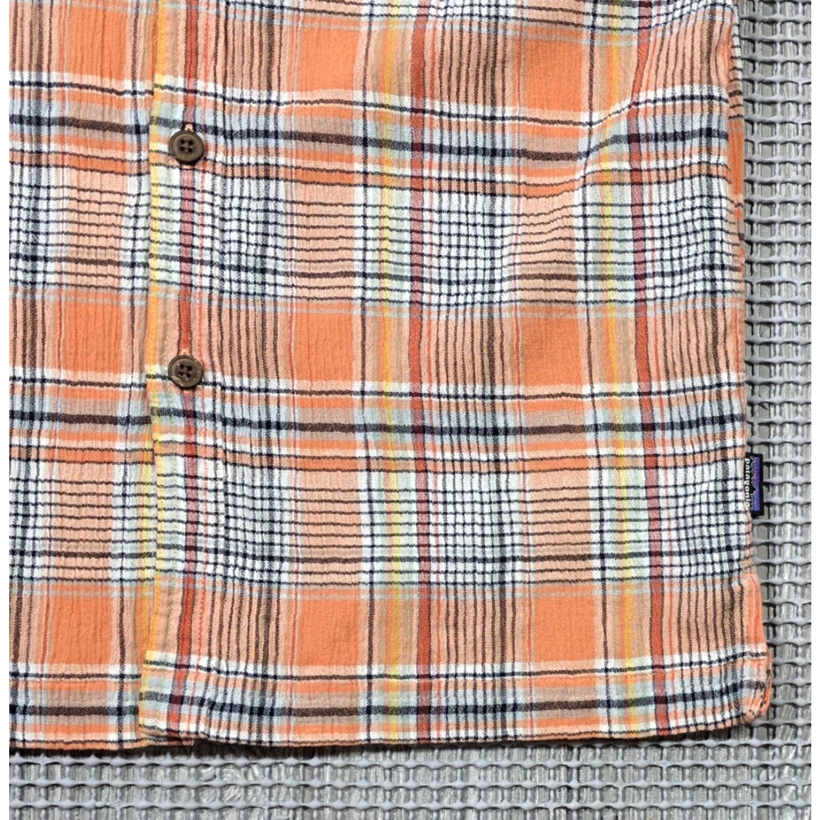 Patagonia Patagonia A/C Lightweight Organic Cotton Button Up Orange Plaid Shirt Men’s S Size US S / EU 44-46 / 1 - 4 Thumbnail