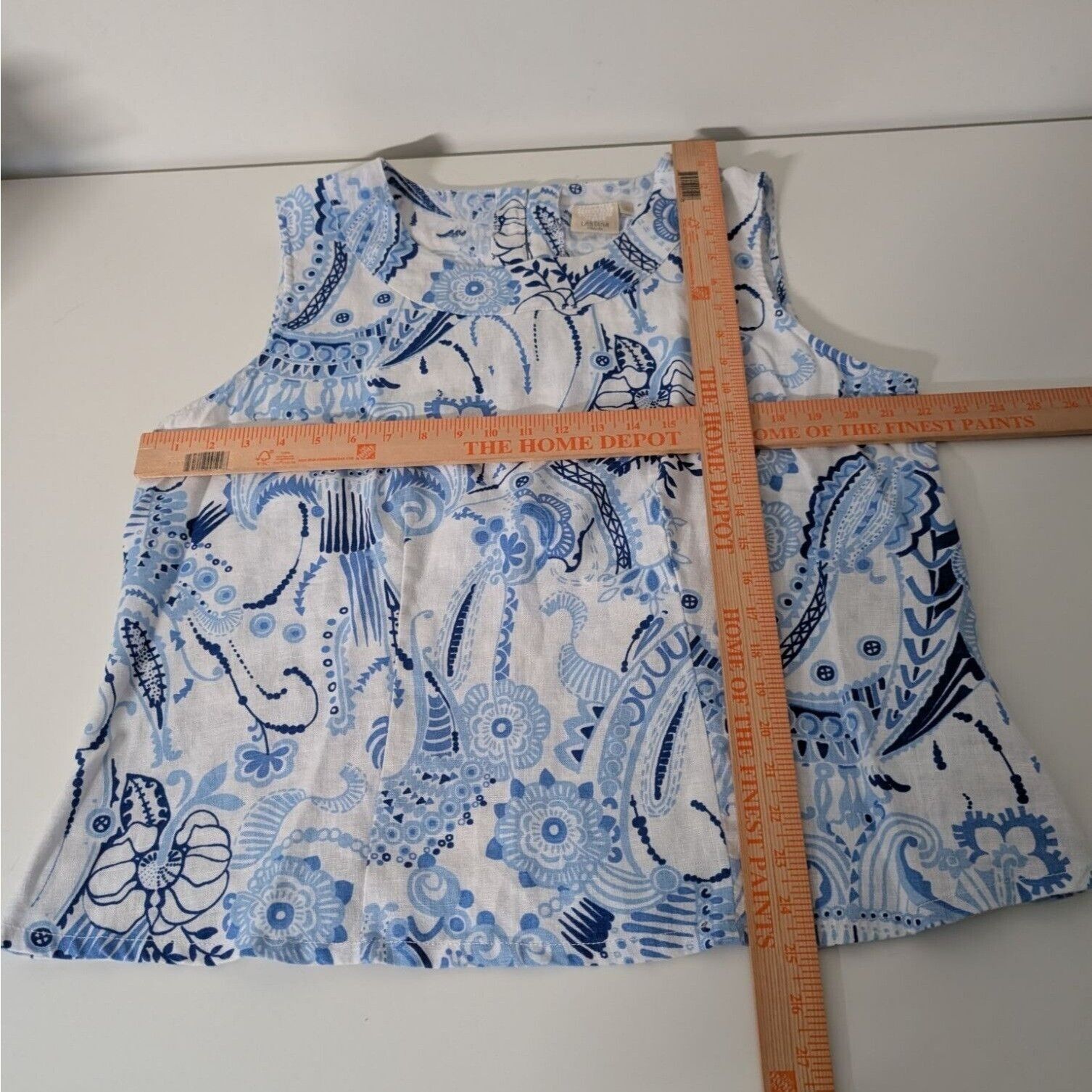 Designer Lantana Casuals 100% Linen Floral Tank Top Womens Size XL Size XL / US 12-14 / IT 48-50 - 9 Thumbnail