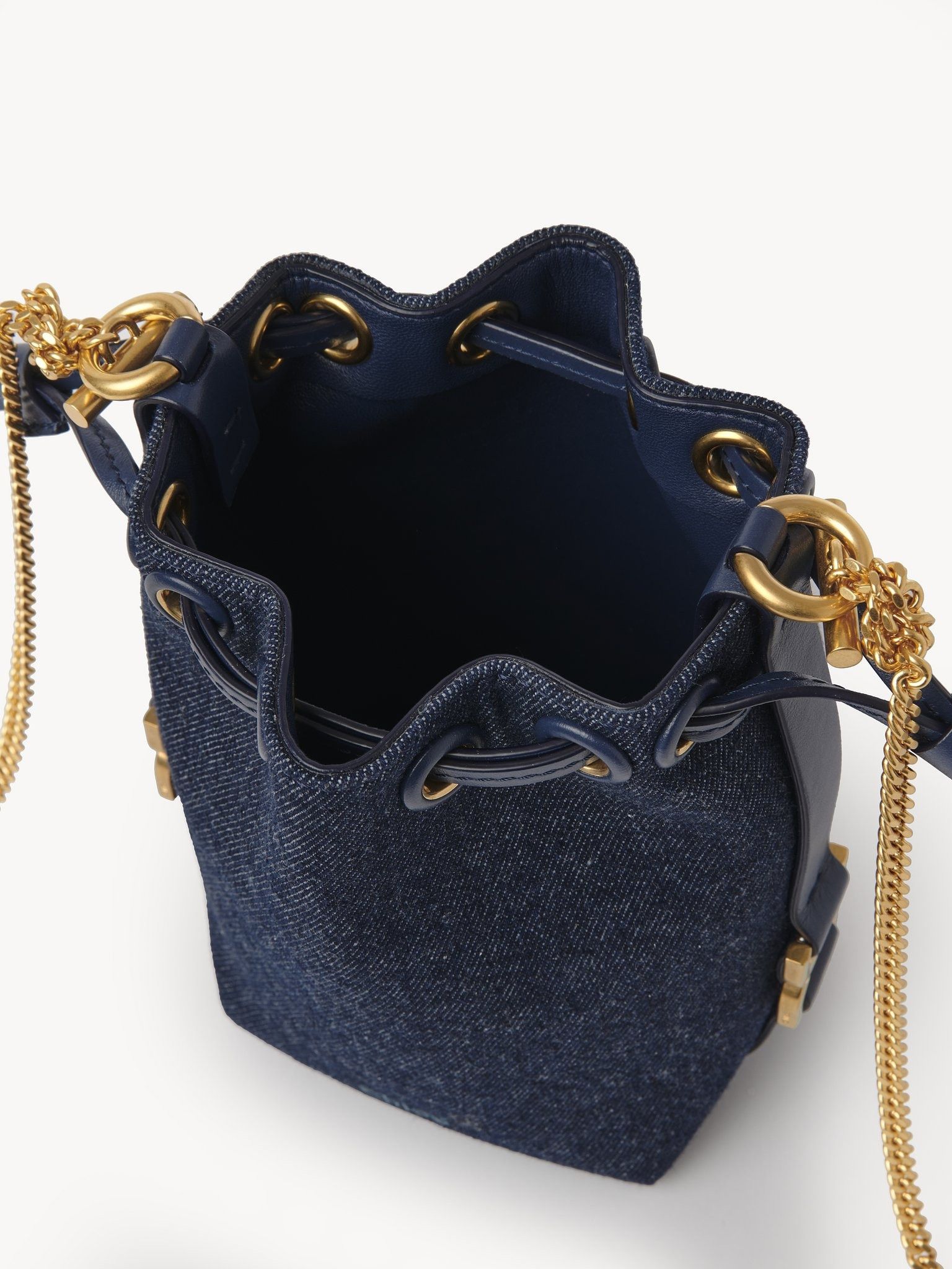 Chloe oc11z0525 Size: OS / Marcie Micro Bucket Bag in Blue Size ONE SIZE - 4 Thumbnail
