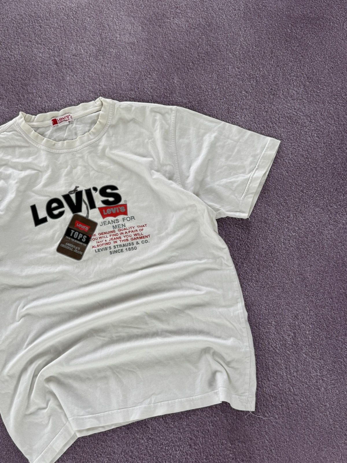 Levi's Vintage Clothing Levis Vintage Early 90’s Big Logo Printed T-Shirt Size US L / EU 52-54 / 3 - 5 Thumbnail