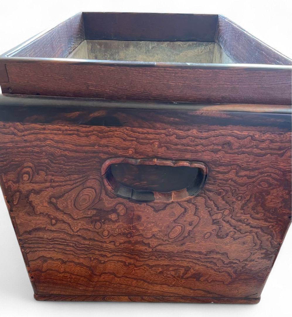 Other Japanese Hibachi Chest Plants or Fire Brown Antique Edo Wood Size ONE SIZE - 4 Thumbnail