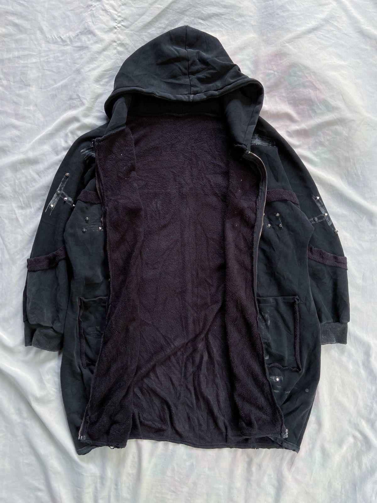 If Six Was Nine JAPANESE PUNK DISTRESSED UKNOWN BRAND PARKA STYLE ZIP HODDIE Size US XL / EU 56 / 4 - 12 Thumbnail