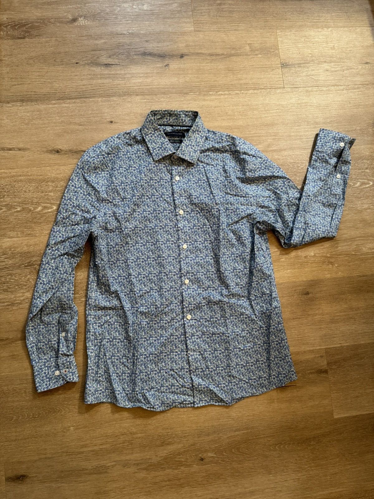 Tommy Hilfiger × Tommy Jeans × Vintage Floral All Over Print Tommy Button Up Dress Shirt Size US XL / EU 56 / 4 - 8 Thumbnail