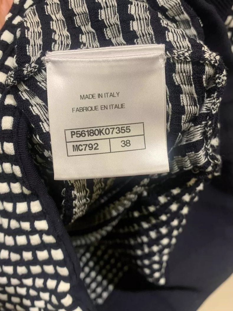 Chanel Chanel Double C button black and white plaid knitted short Size XS / US 0-2 / IT 36-38 - 5 Thumbnail