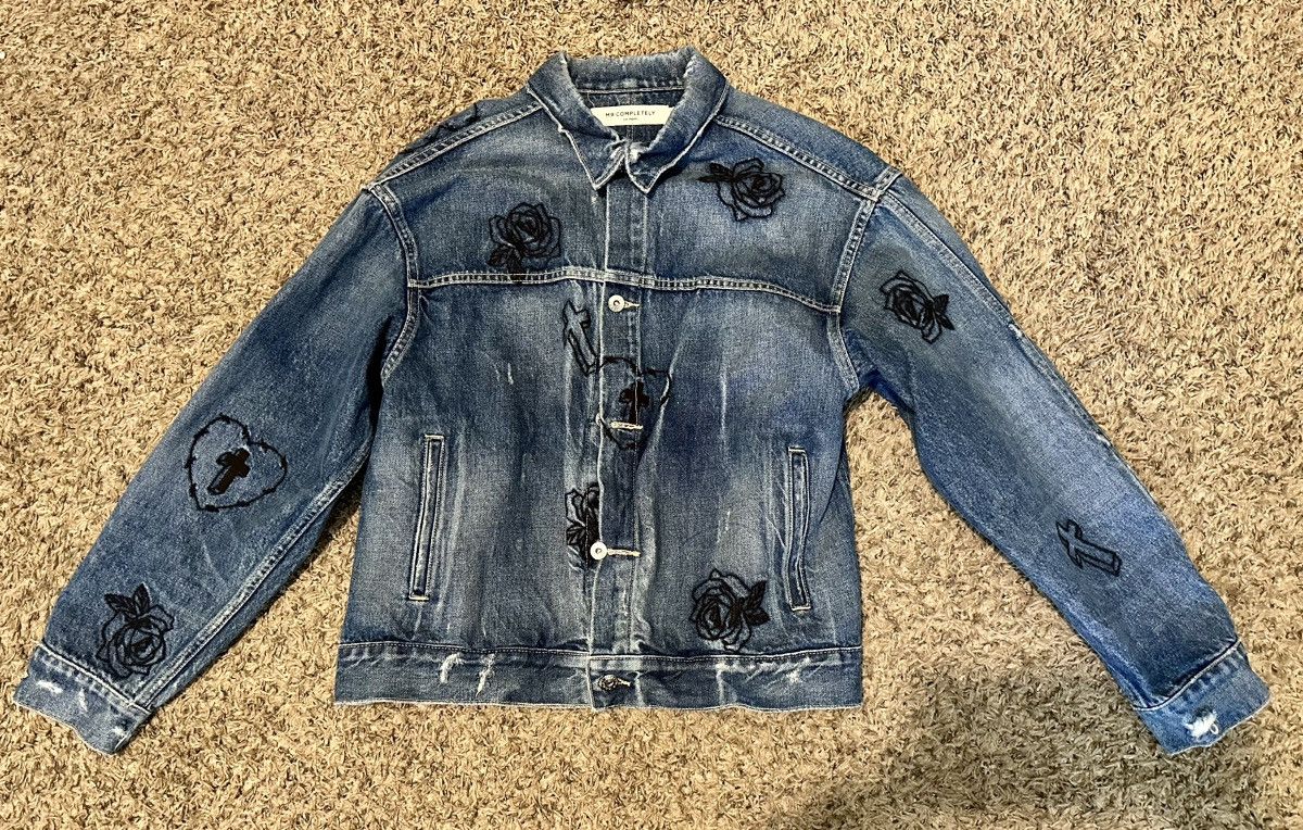 Mr. Completely Mr. Completely Oversized Embroidery Denim Jacket Size US M / EU 48-50 / 2 - 1 Thumbnail