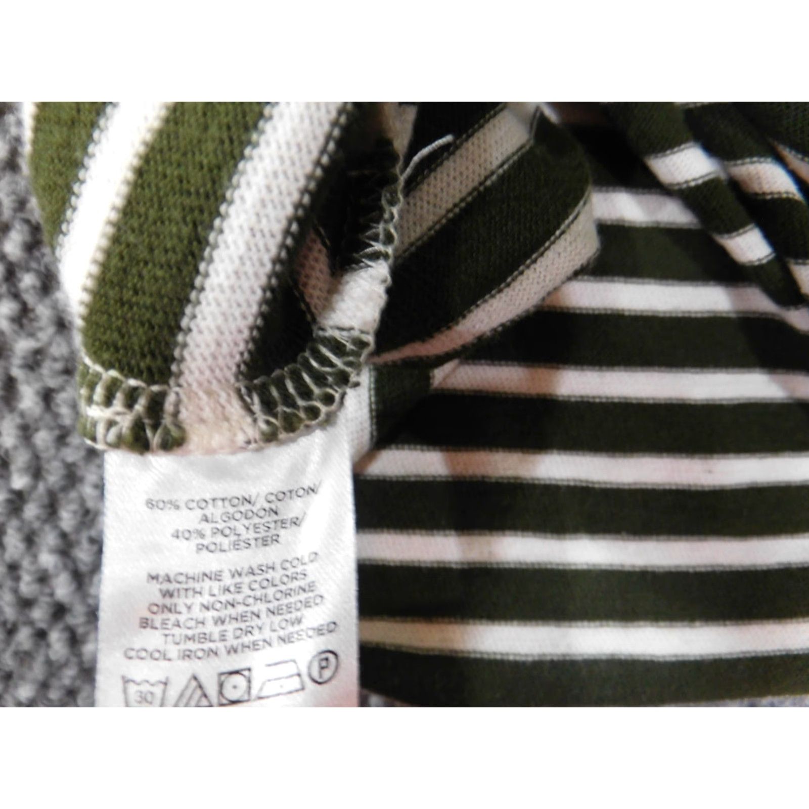 Loft LOFT Sweater Pullover striped knit Cotton Polyester Rib Knit Round Neck Long Sleeve Regular M Women Green pullover casual Modern Designer Girls? Size M / US 6-8 / IT 42-44 - 7 Thumbnail