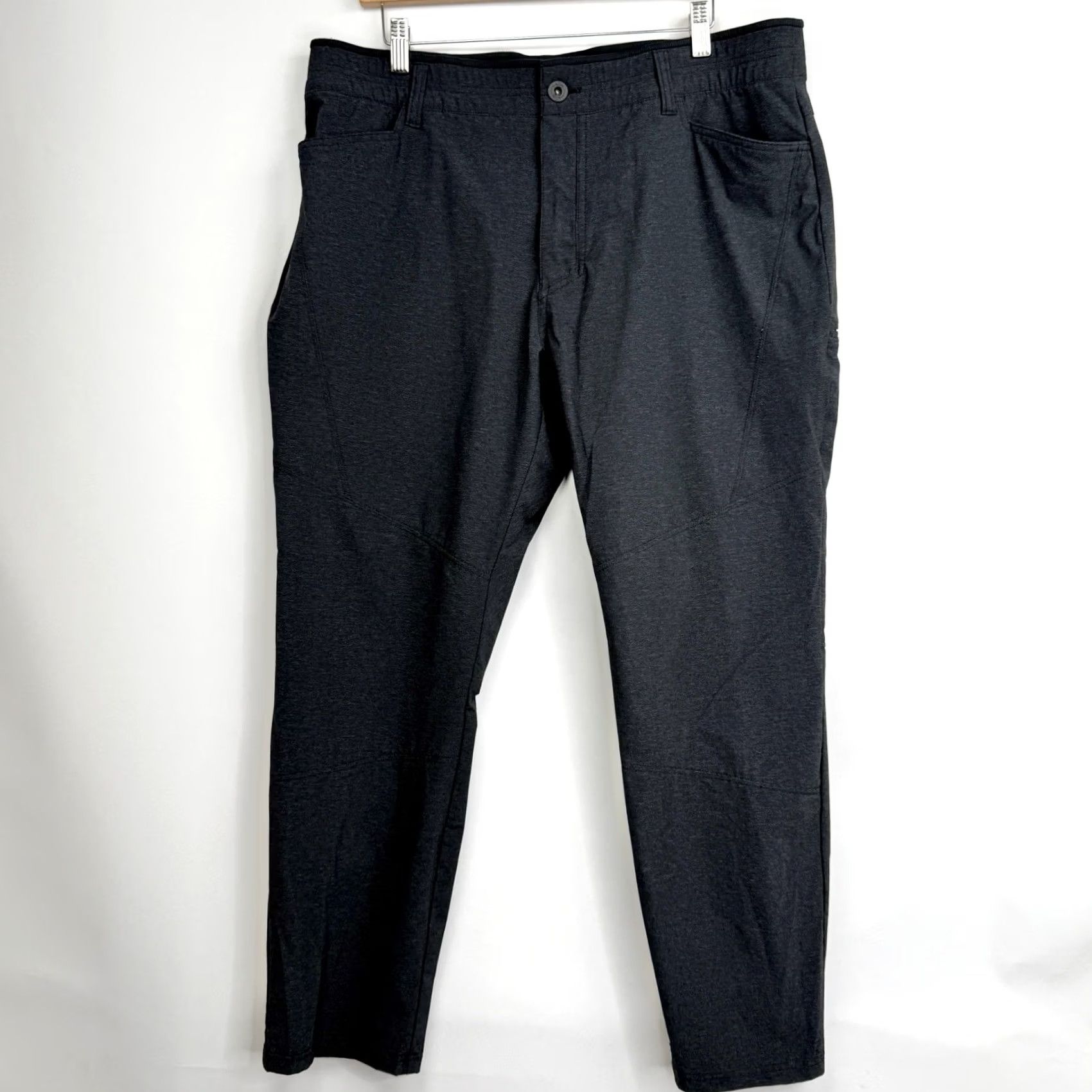 Vintage Kuhl Pants Mens 38 Gray Ultra Lightweight Stretch Chino Regular Straight 5-Pocket Zip Button Vintage: No Size US 38 / EU 54 - 2 Thumbnail