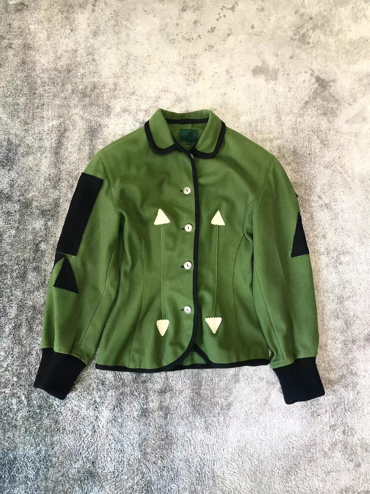 Jean Paul Gaultier Jean Paul Gaultier Wool irregular patch waist jacket Size US M / EU 48-50 / 2 - 1 Thumbnail