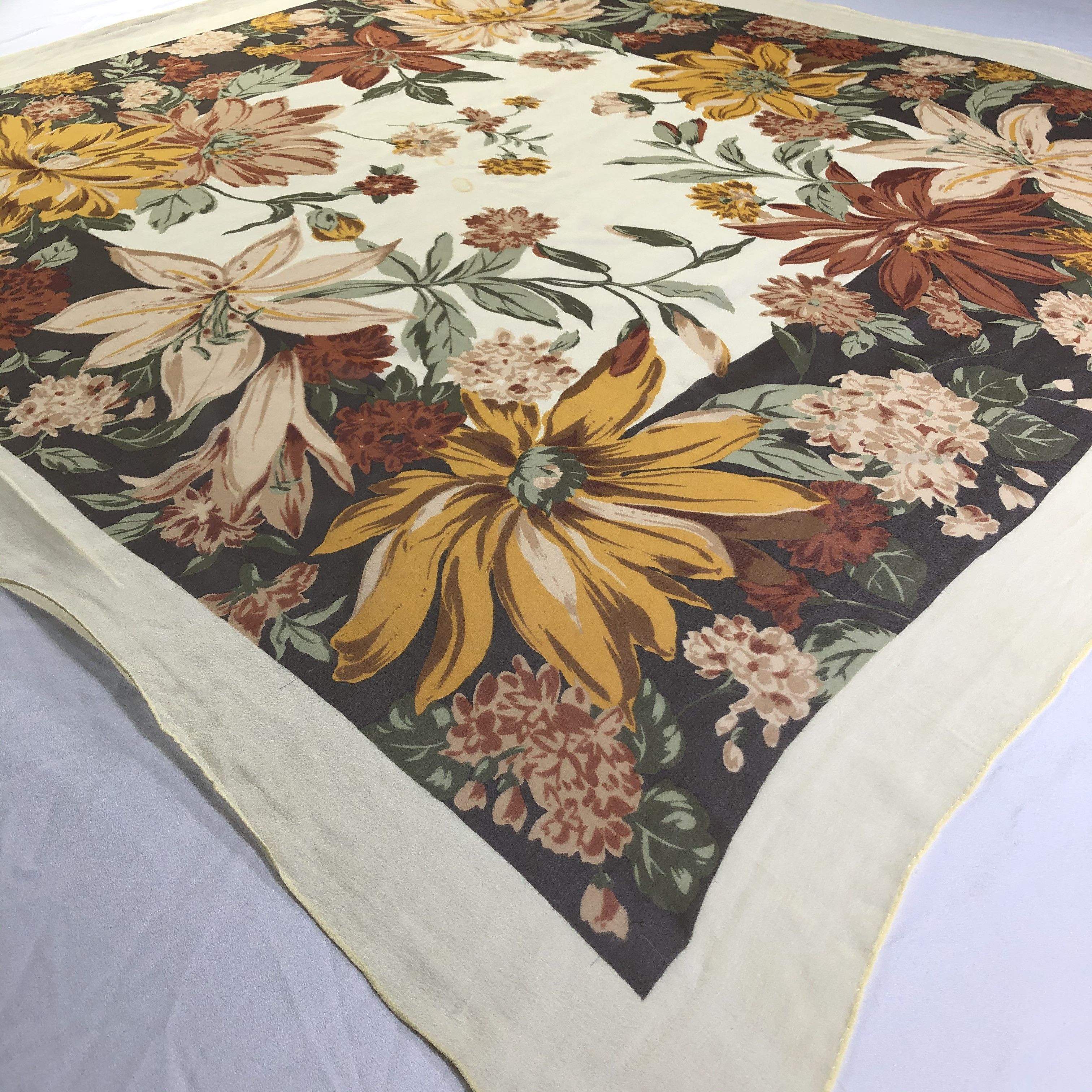 Vintage Vintage Silk Scarf Size ONE SIZE - 3 Thumbnail