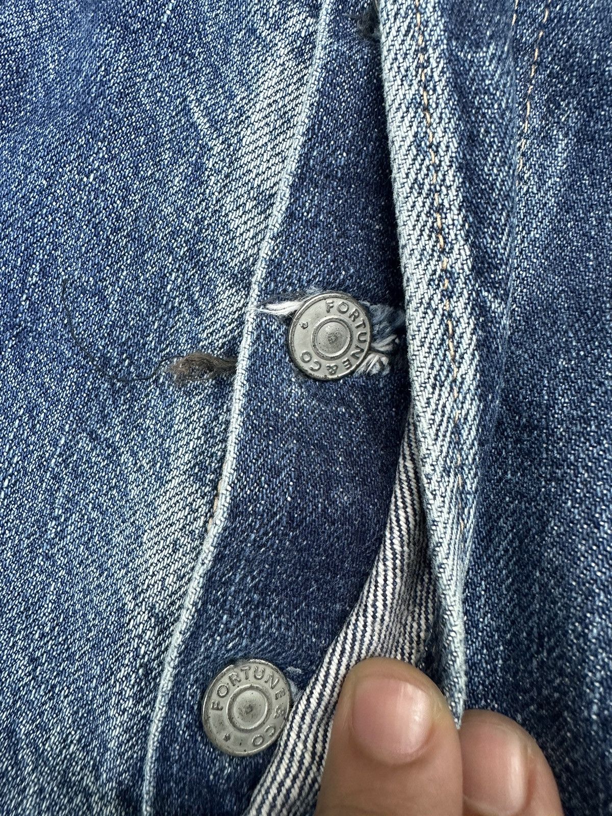 Hysteric Glamour 80s Vintage Fortune & Co Hidden Rivet Washed Denim W28 D11 Size US 28 / EU 44 - 11 Thumbnail