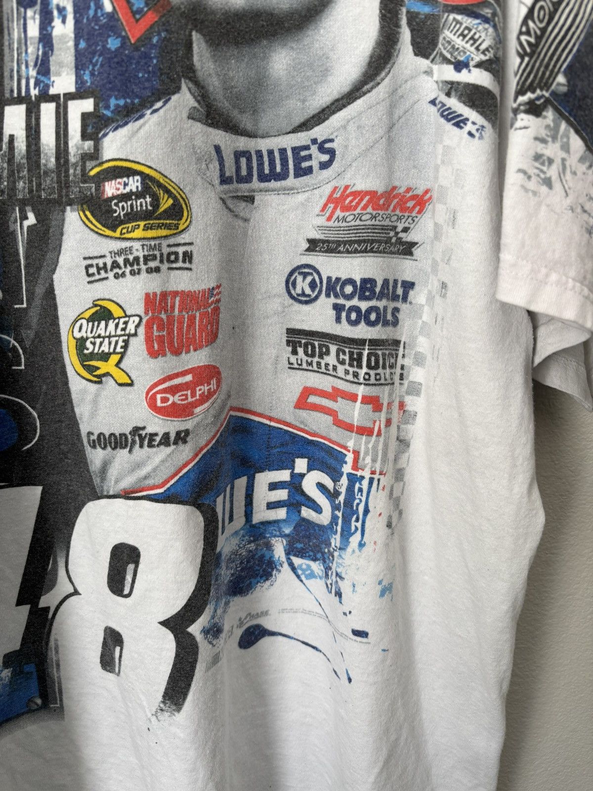 Chase Authentics Vintage Nascar Jimmie Johnson All over print Racing T-Shirt Size US XXL / EU 58 / 5 - 8 Thumbnail