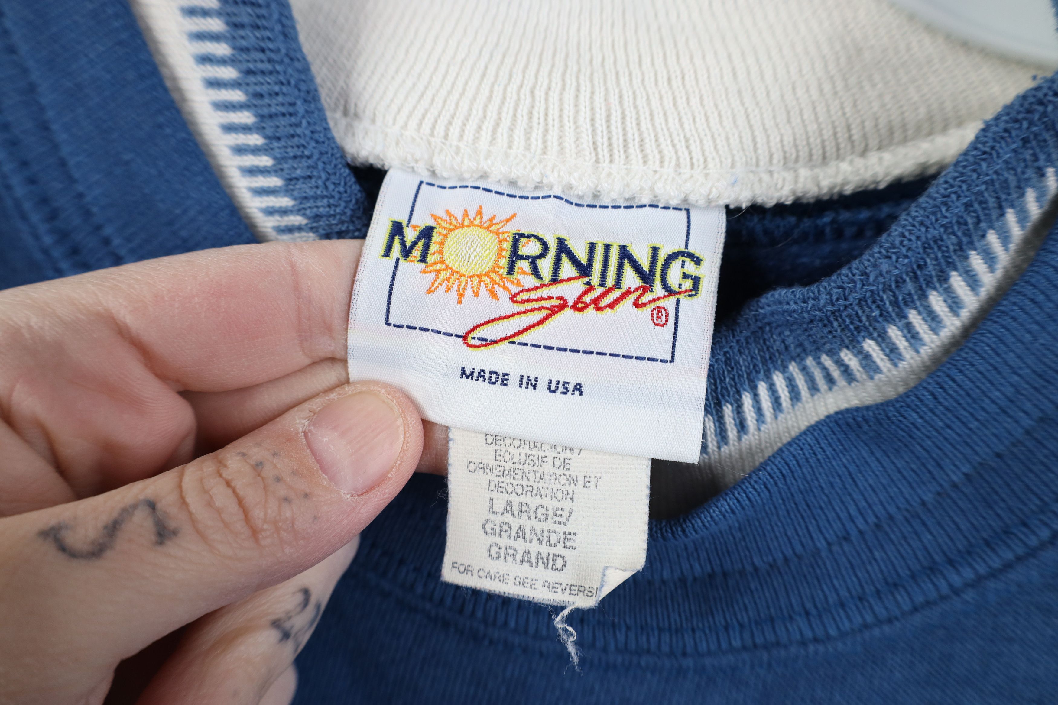 Vintage Vintage 90s Streetwear Winter Farmhouse Bird Sweatshirt USA Size L / US 10 / IT 46 - 11 Thumbnail