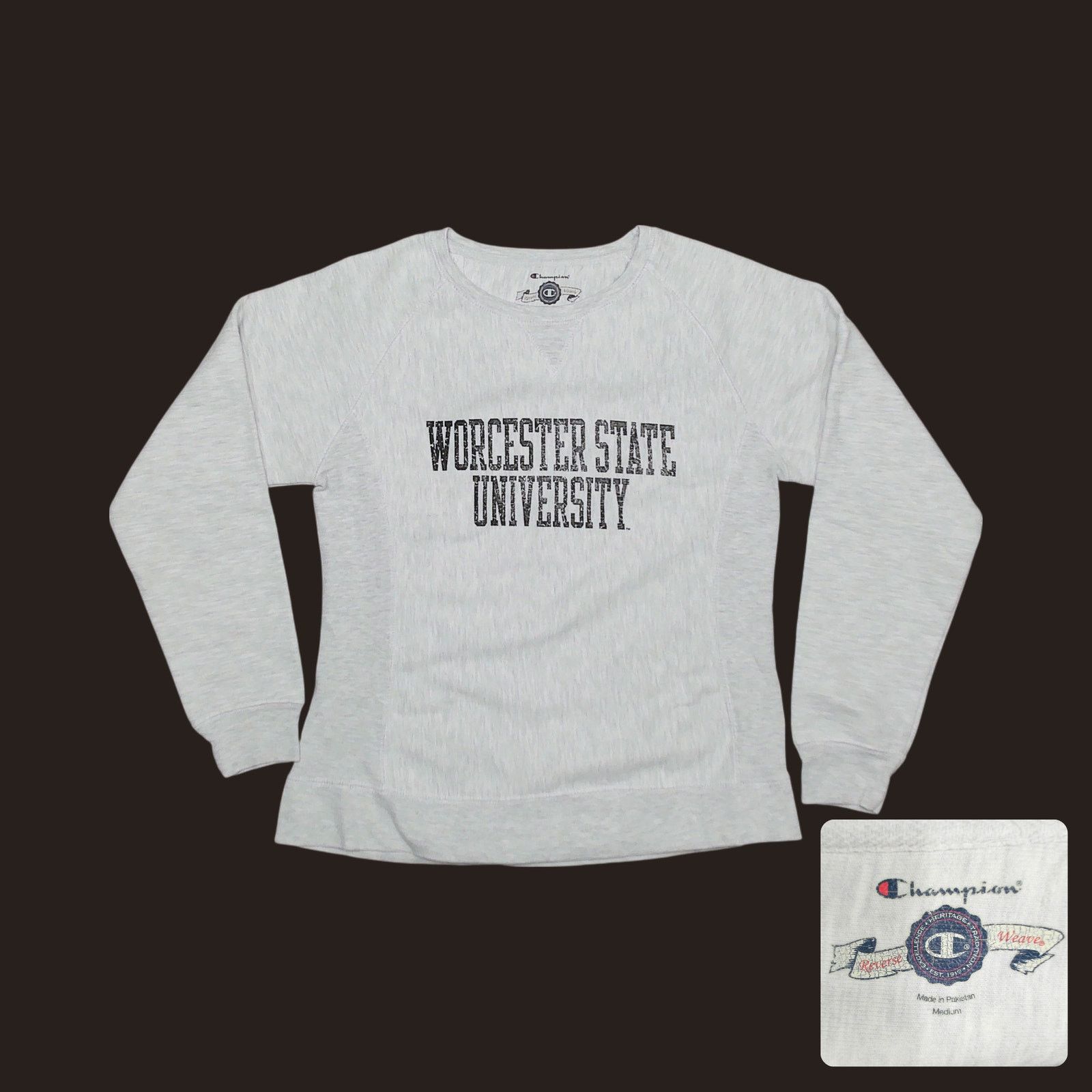 Champion Champion Reverse Weave Worcester State Raglan Sweatshirt Size M / US 6-8 / IT 42-44 - 1 Thumbnail