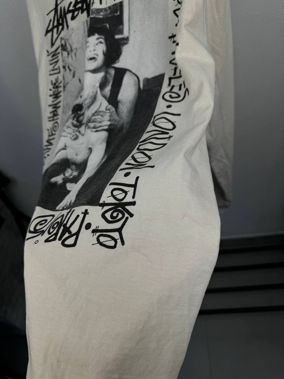 Stussy × Vintage Rare Stussy Bulldog N.Y Long Sleeve Tee Size US M / EU 48-50 / 2 - 4 Thumbnail