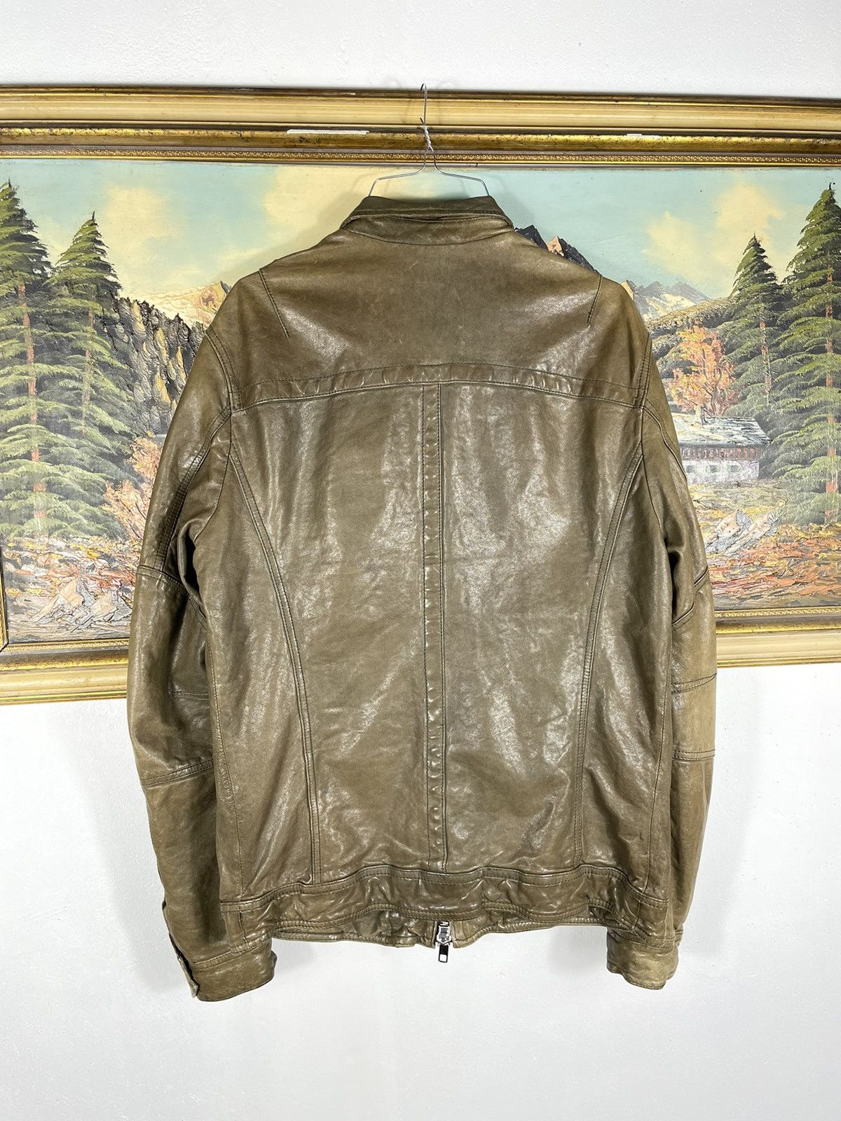Allsaints × Japanese Brand Allsaints Spitalfields vintage retro y2k 00s leather jacket Size US L / EU 52-54 / 3 - 8 Thumbnail
