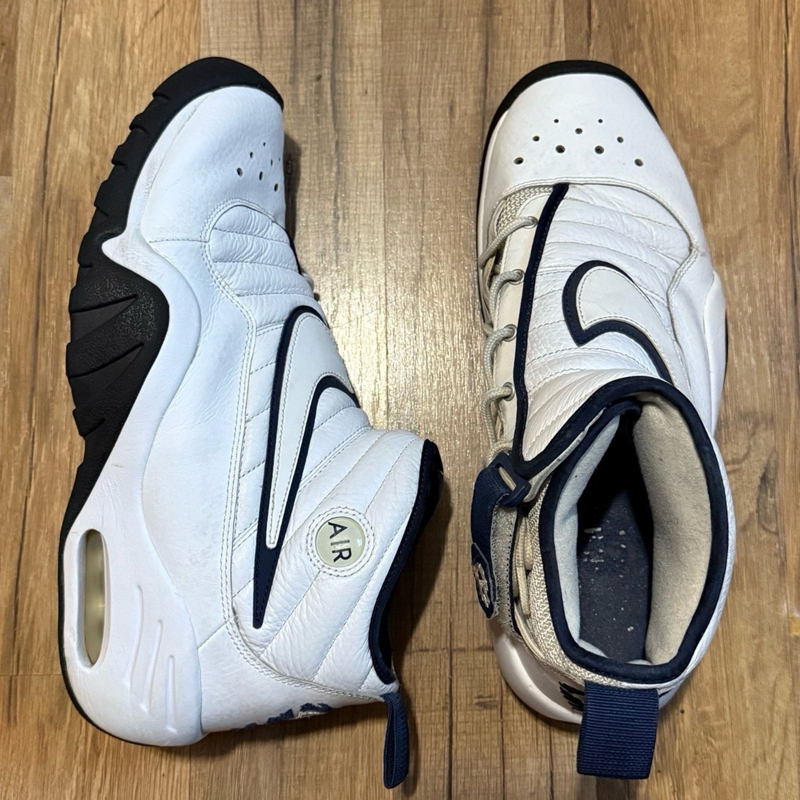 Nike Nike Air Shake Ndestrukt White Navy Size US 11.5 / EU 44-45 - 1 Thumbnail