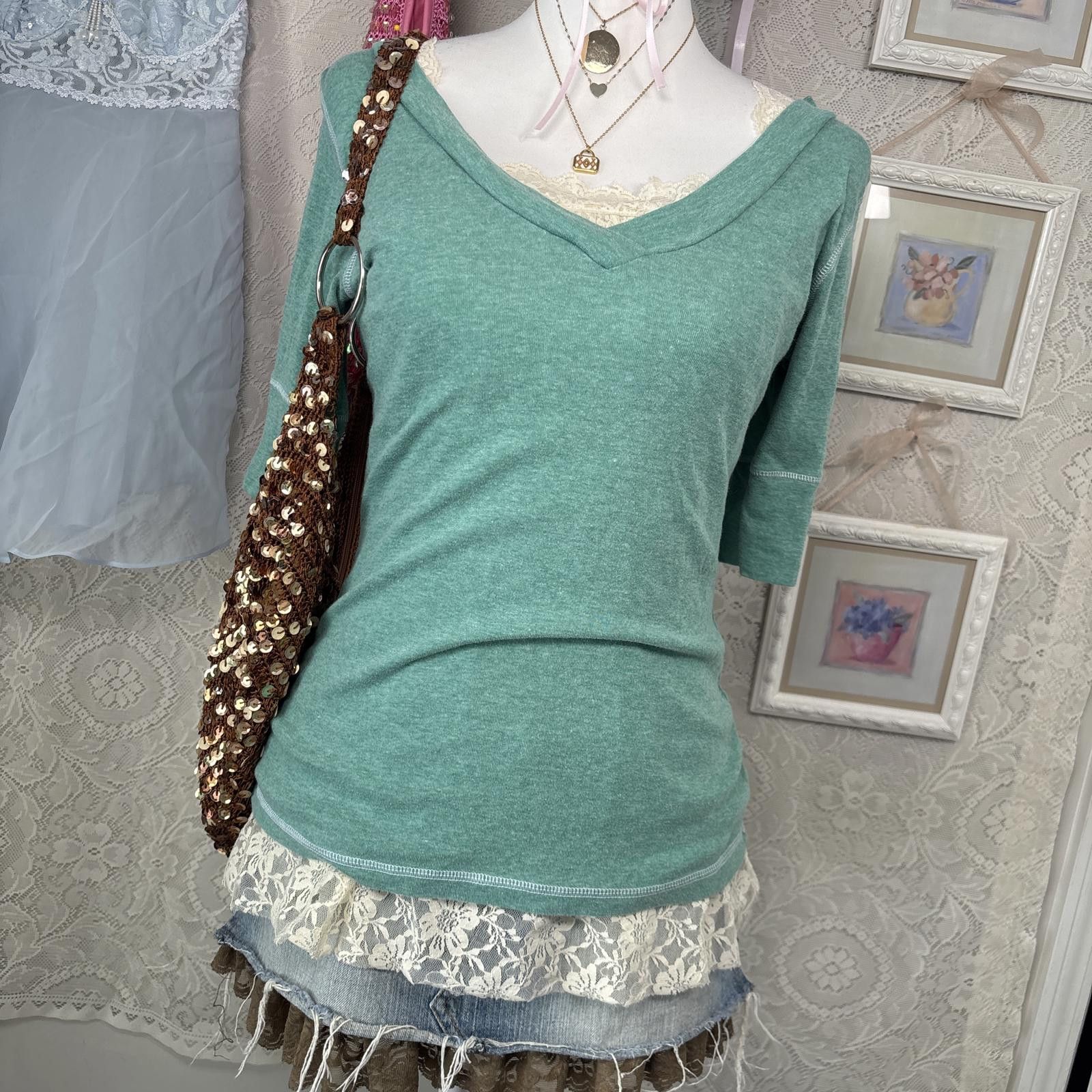 Energie y2k fitted layering babydoll top Size XL / US 12-14 / IT 48-50 - 2 Thumbnail