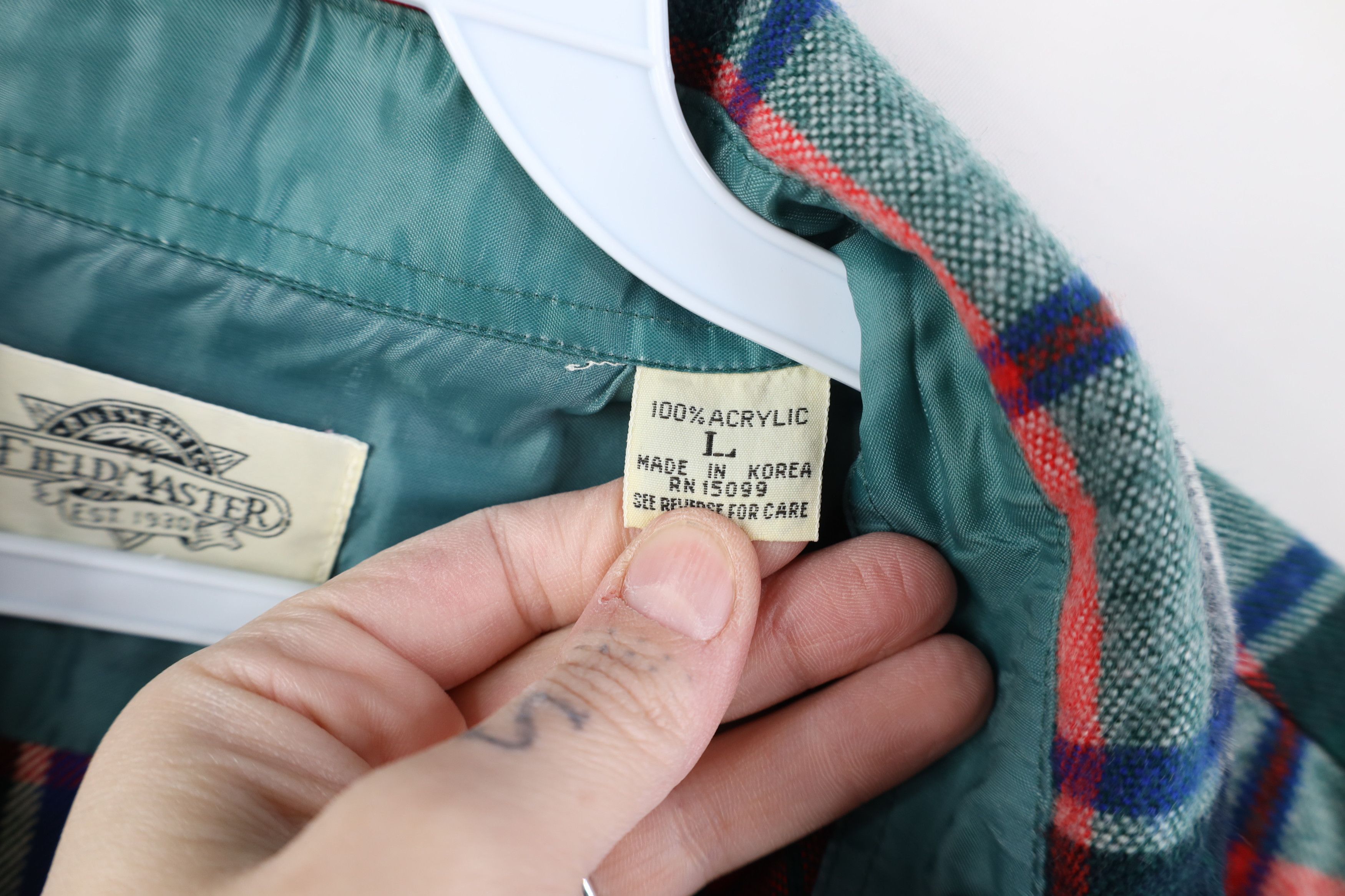Vintage Vintage 90s Streetwear Flannel Collared Button Shirt Plaid Size US L / EU 52-54 / 3 - 6 Thumbnail