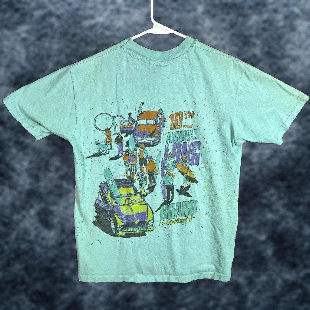 Ocean Pacific VINTAGE Ocean Pacific Shirt Mens Adult Large Blue 1980s Graphic Tee Sportswear/Beach Ocean Pacific Logo 80s Mens L Blue Size US L / EU 52-54 / 3 - 1 Thumbnail