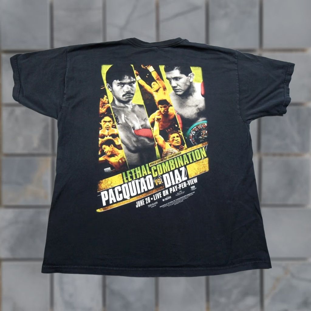 Vintage Vintage Manny Pacquiao Shirt Mens XL Black Boxing Tee David Diaz 2008 Pacquiao Shirt Mens XL Black Boxing Tee 2008 Size US XL / EU 56 / 4 - 1 Thumbnail