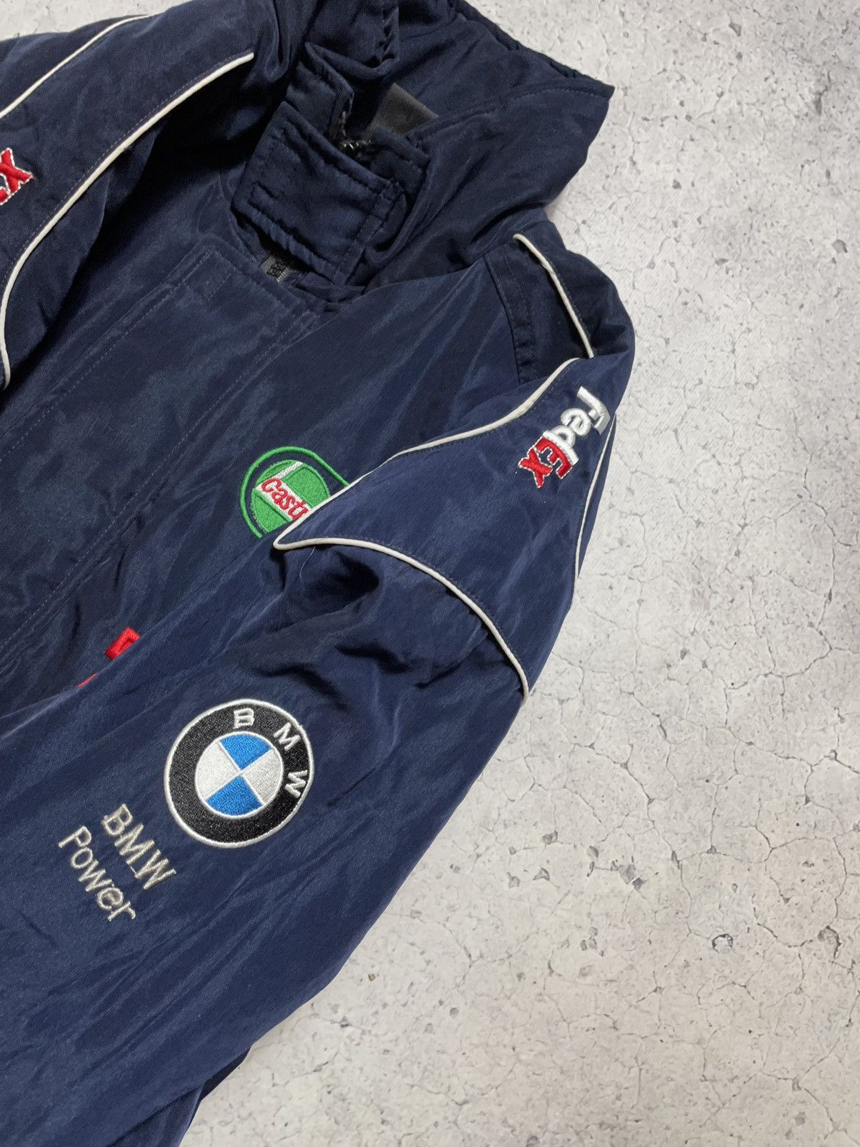 BMW Vintage BMW Bomber Racing Jacket Y2K Big Logo HP Y2K F1 Team Size US L / EU 52-54 / 3 - 10 Thumbnail