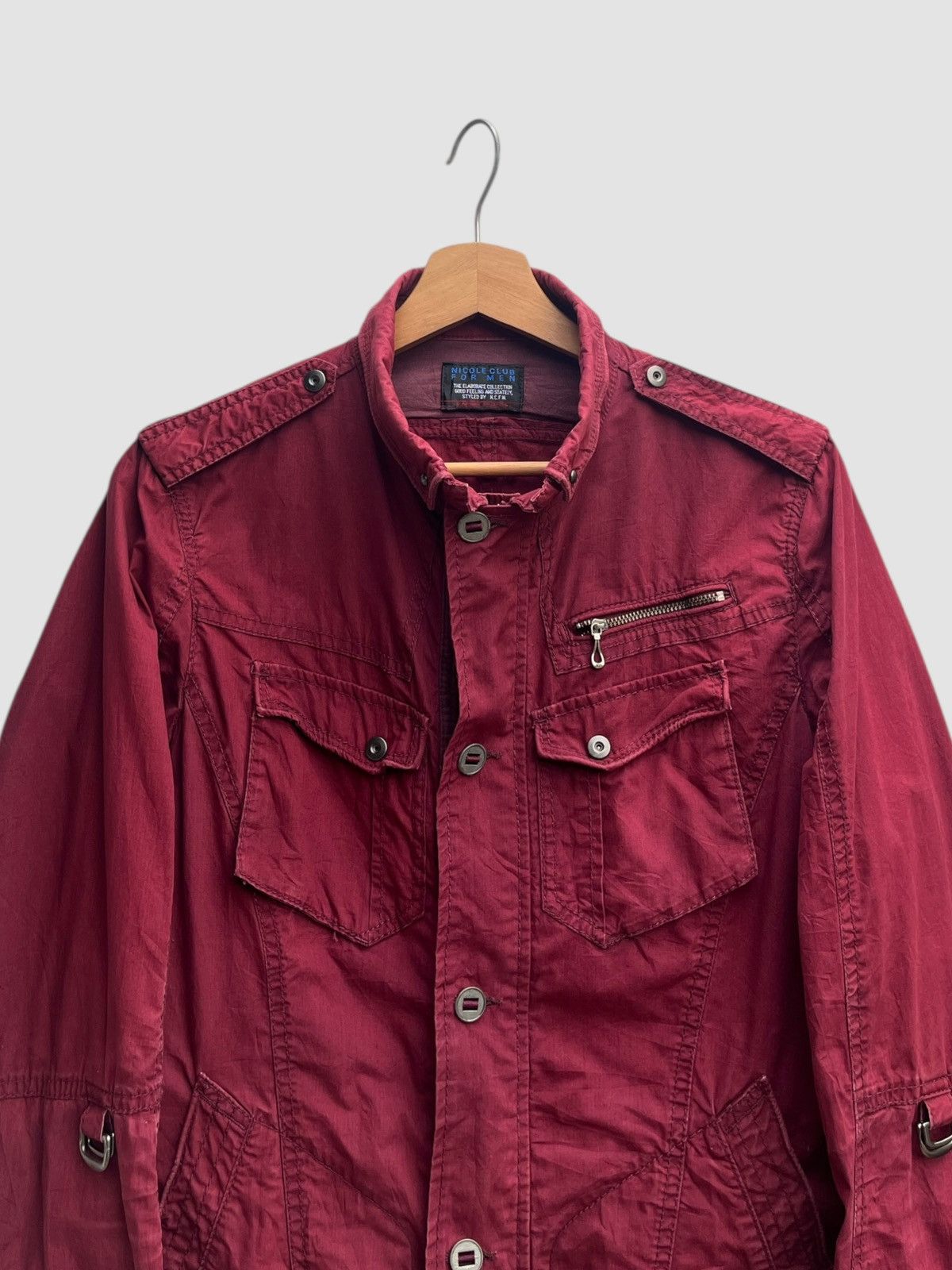 Nicole Club Nicole Club for Men Maroon Light Jacket Size US S / EU 44-46 / 1 - 6 Thumbnail