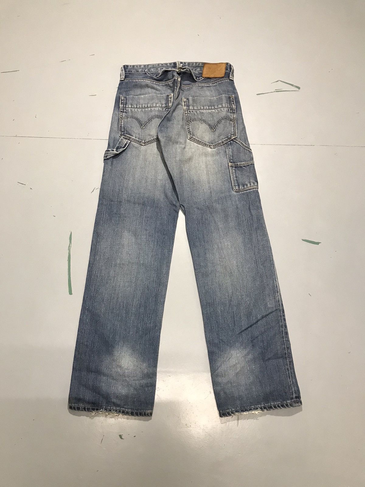Levi's Vintage Levi’s 523 buckle belt damaged denim Size US 30 / EU 46 - 2 Thumbnail