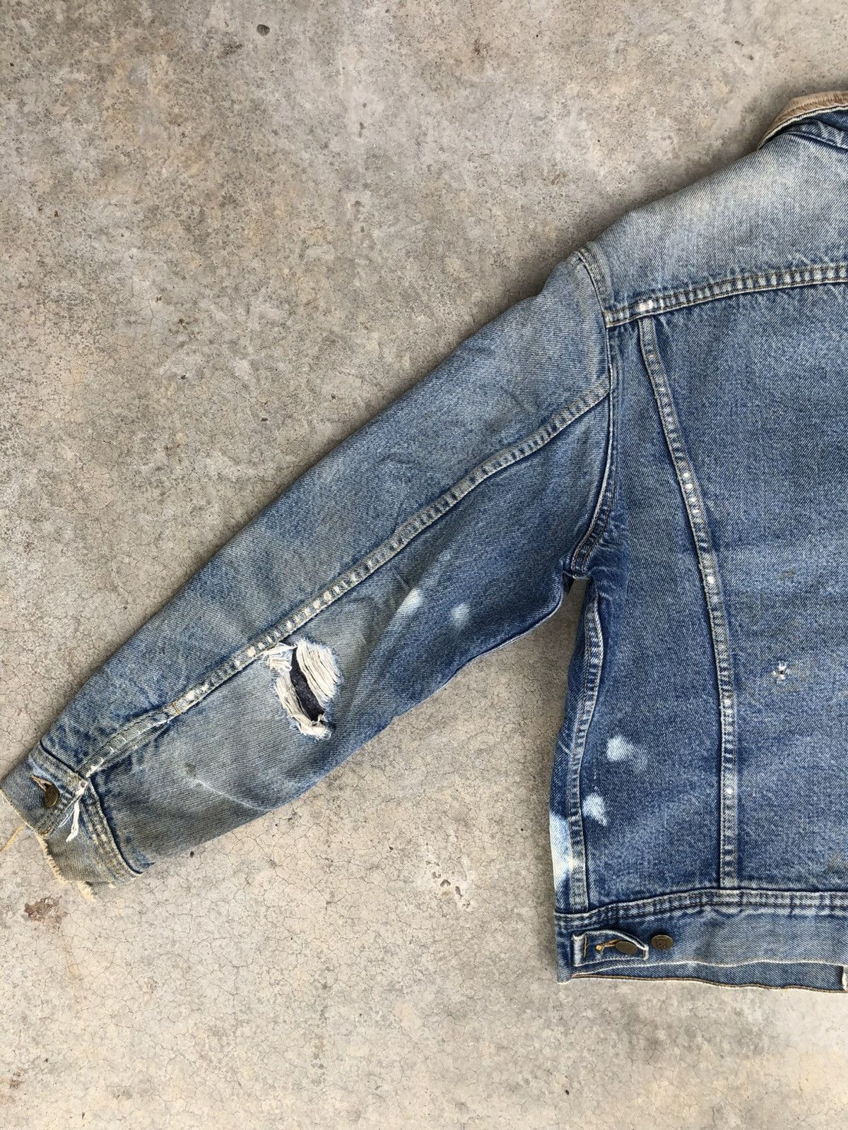 Lee Vintage 70s Lee Storm Rider Blanked Lined Denim Jacket Size US M / EU 48-50 / 2 - 13 Thumbnail