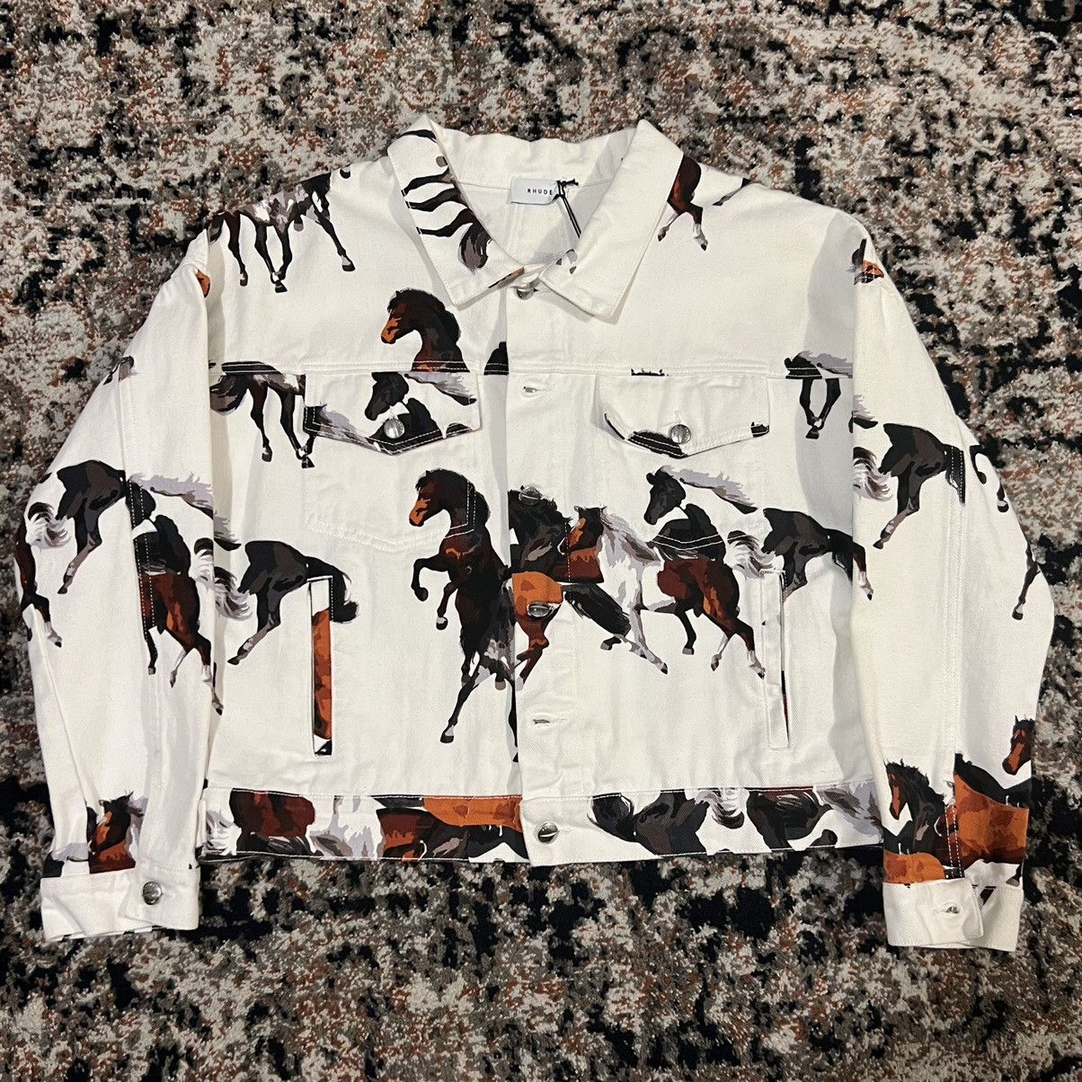 Rhude Rhude Horse Print Denim jacket Size: M Size US M / EU 48-50 / 2 - 1 Thumbnail