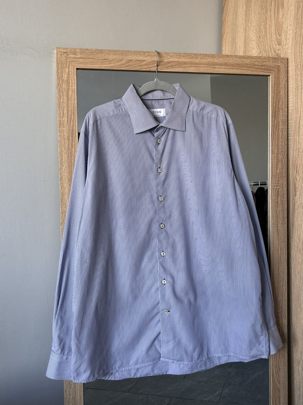 Eton Vintage shirt Eton size medium blue Size US M / EU 48-50 / 2 - 1 Thumbnail